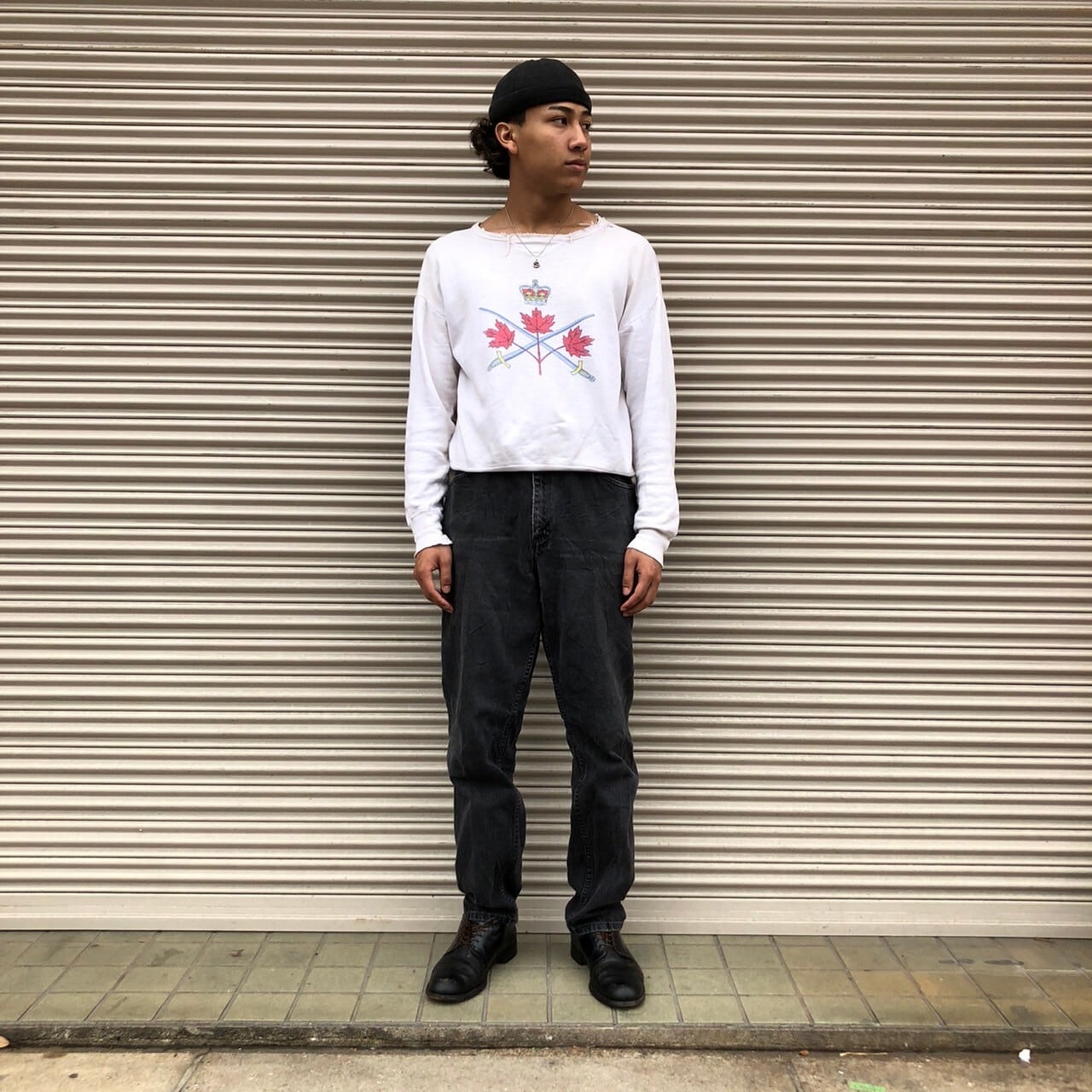 90s Zena ブラックデニムパンツ USA製 00s 後染め ヴィンテージ