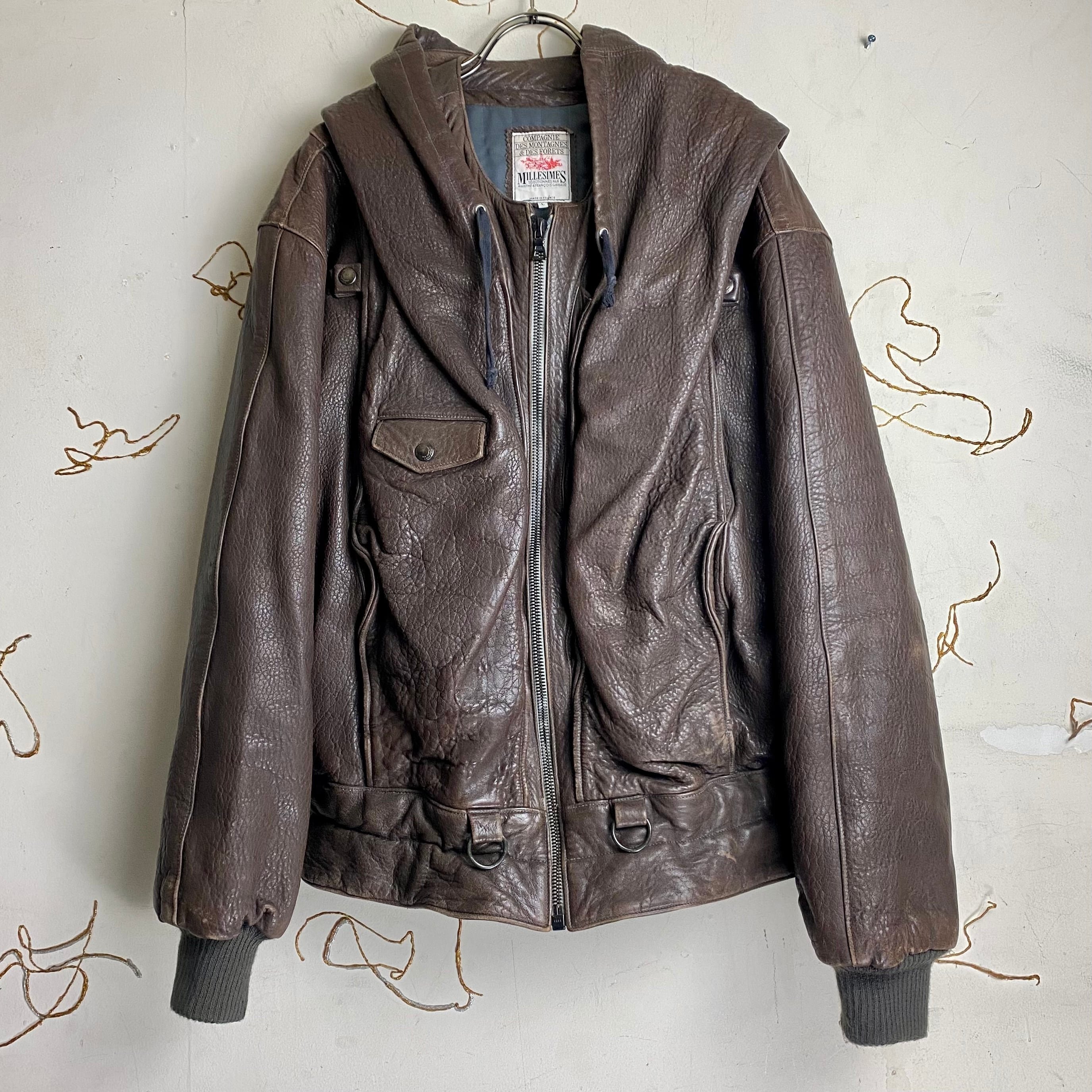 archive 1980's MARITHE FRANCOIS GIRBAUD leather blouson | NOIR ONLINE