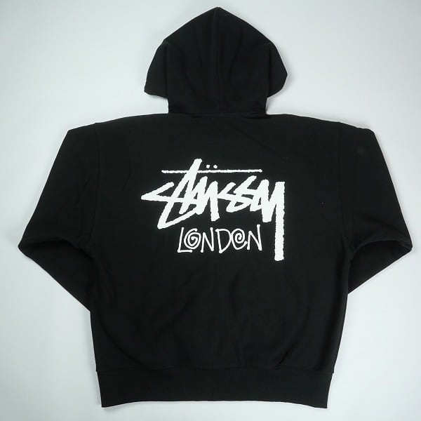 Size【L】 STUSSY ステューシー 25SS STOCK LONDON ZIP HOOD BLACK