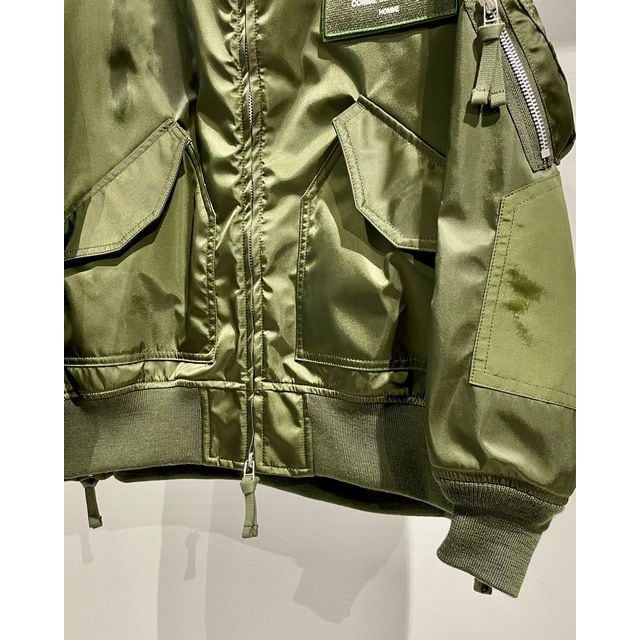 COMME des GARCONS HOMME ナイロンツイル ミリタリージャケット (KHAKI
