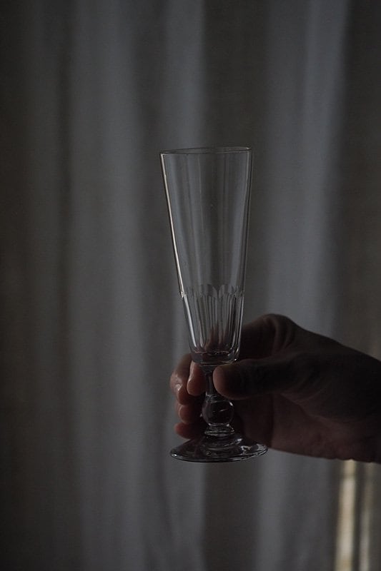アンティークフルート型グラス-antique champagne glass_2