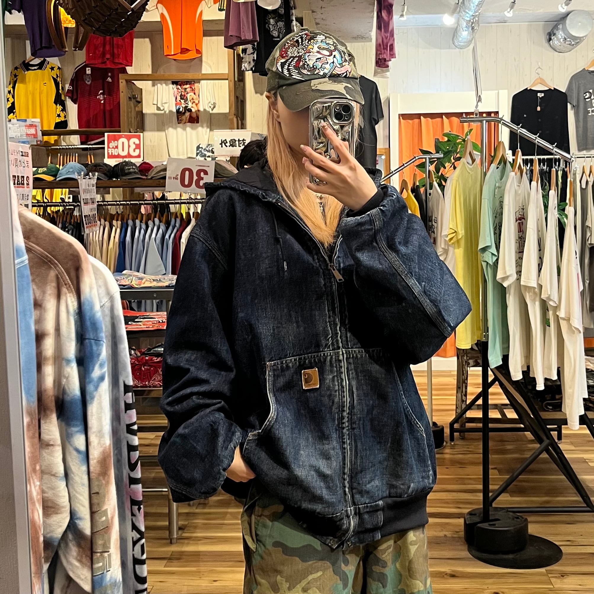 激レア！！【Carhartt/カーハート】濃淡デニム アクティブジャケット