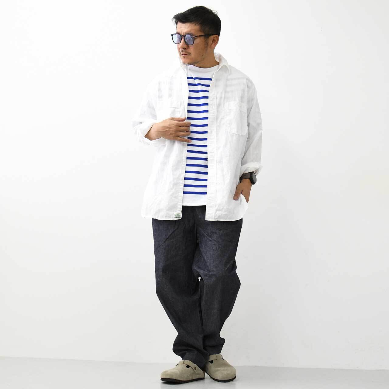 orslow [オアスロウ] RELAX FIT WHITE CHAMBRAY WORK SHIRT [01-8270
