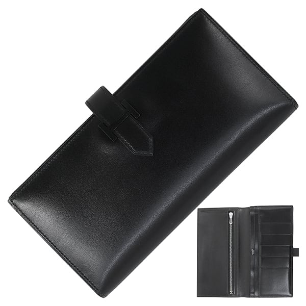 Used HERMES エルメス 長財布 札入れ 小銭入れ無し MC2 フレミング