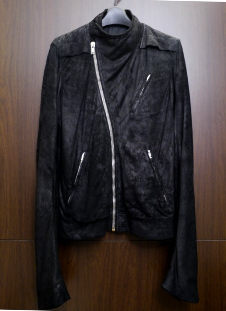レア◇RICK OWENS リックオウエンス SafariBiker デストロイ加工