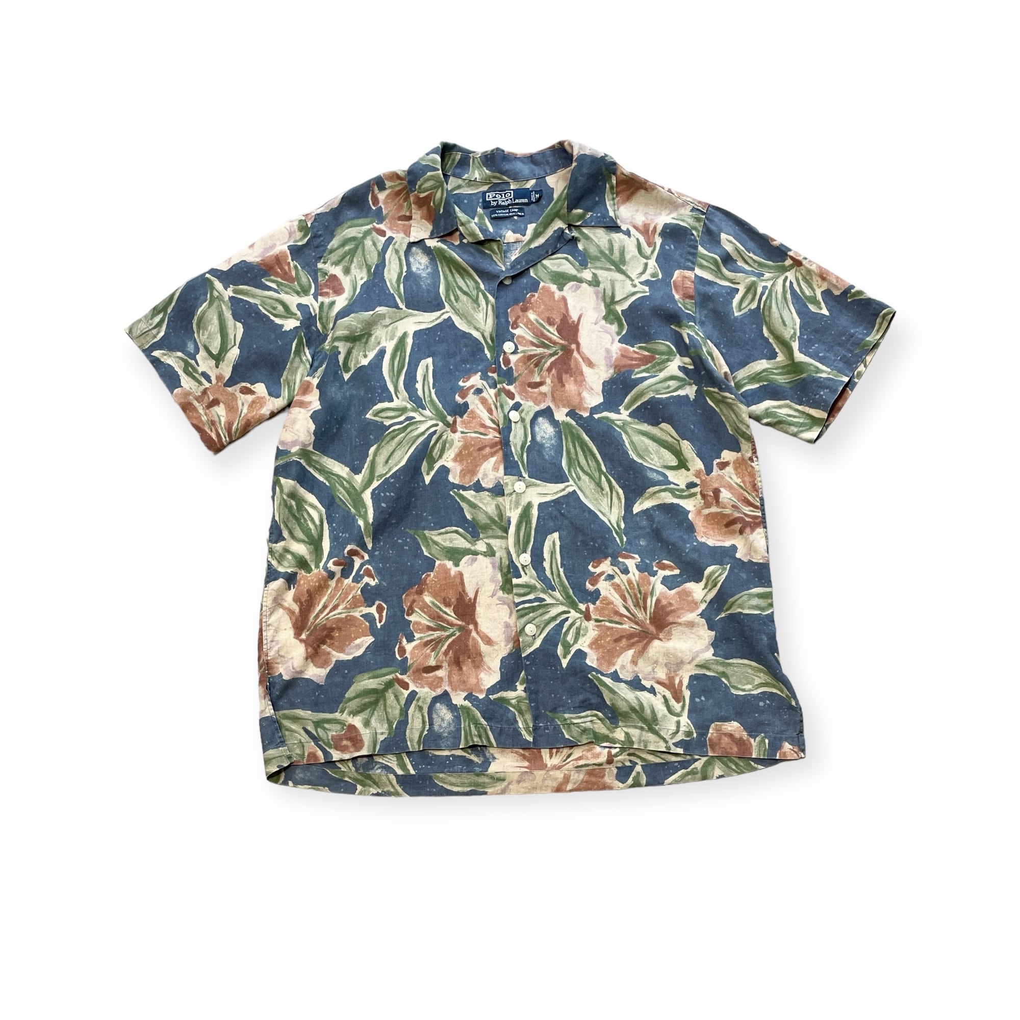 POLO RALPH LAUREN - “Vintage Camp” Open collar Floral Shirt (size