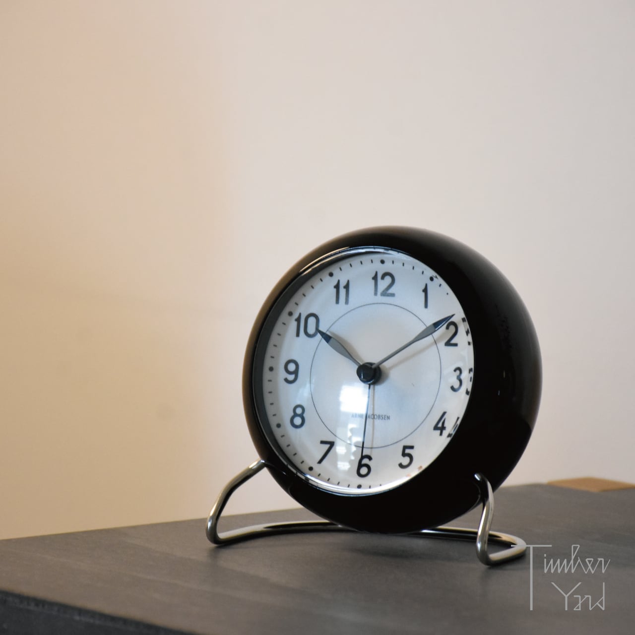 Table Clock / STATION / Black / Φ110mm / アラーム / スヌーズ / LED