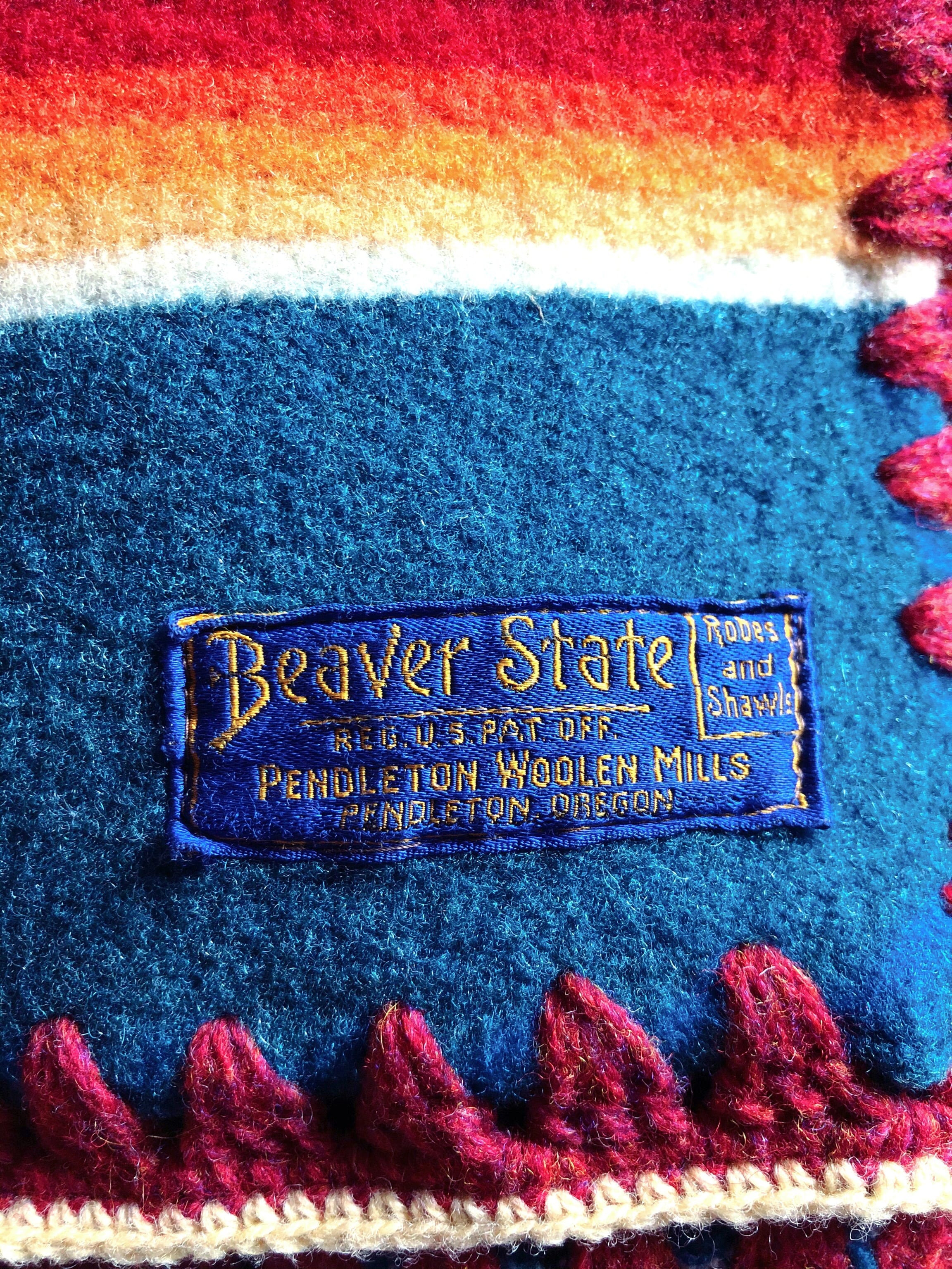 ペンドルトンのリメイクブランケット 毛布 Beaver State ビーバー