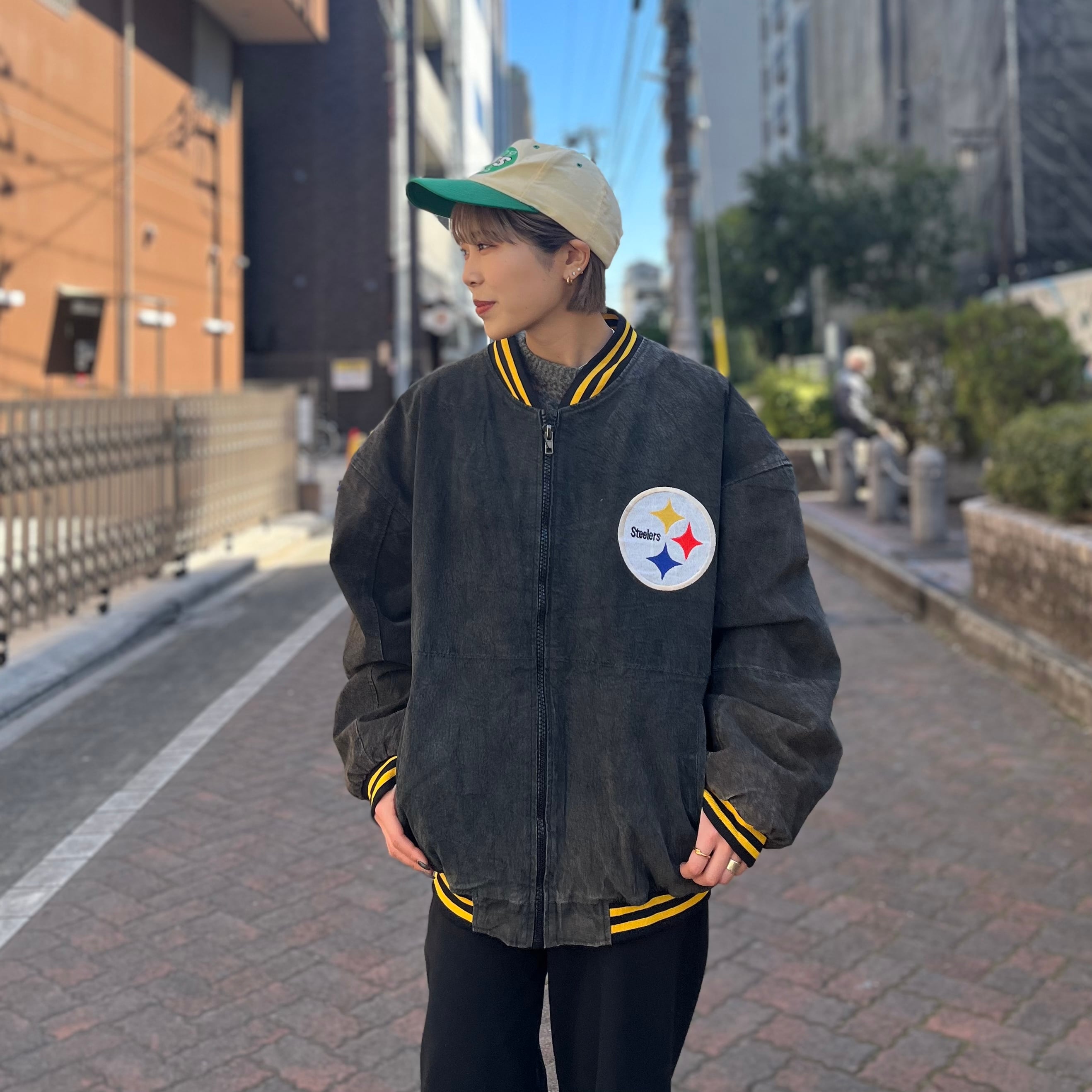 size : XL【 Steelers 】NFL スティーラーズ レザージャケット