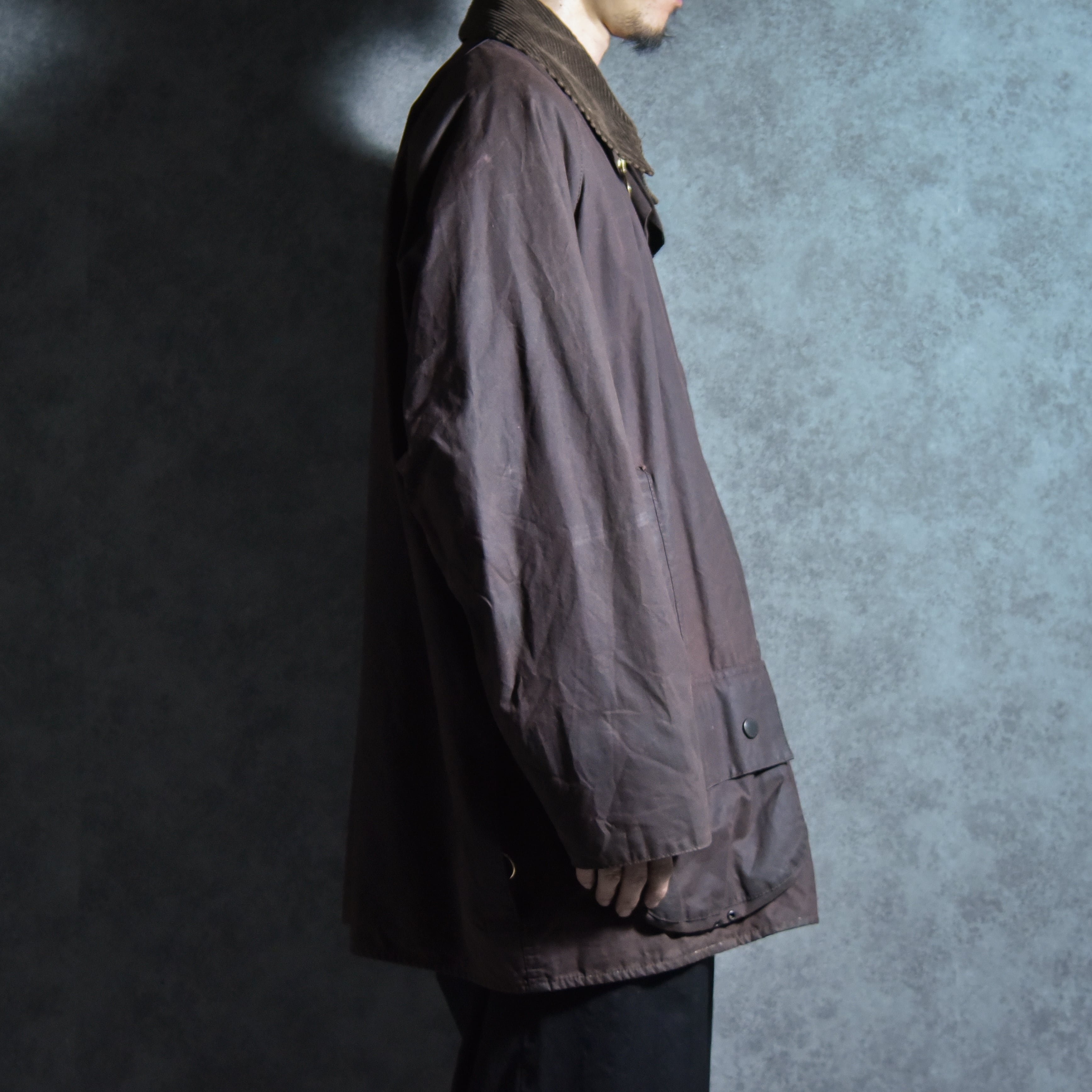 90s Barbour BEAUFORT Size48 バブアー ビューフォート 3ワラント