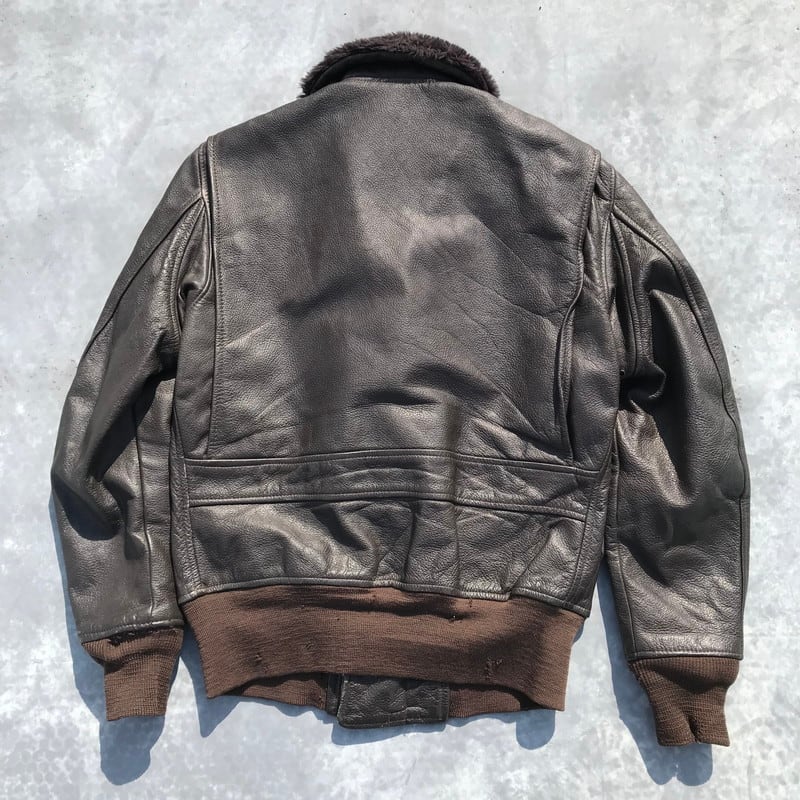 70's U.S.NAVY G-1 フライトジャケット BRILL BROS社 黒タグ 71年 USN