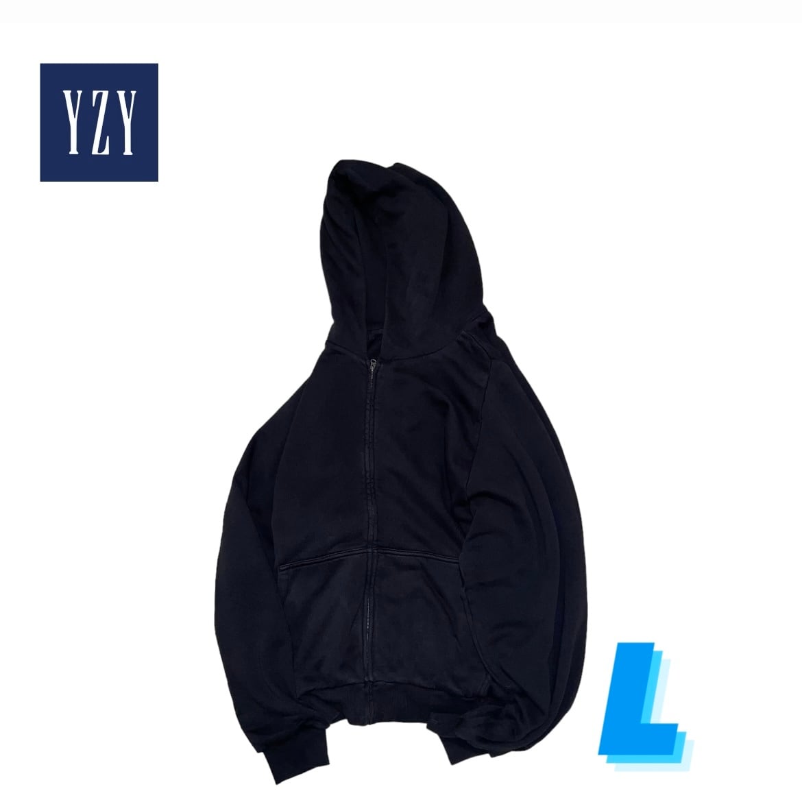 BLACK4 size L】 2022s Yeezy×GAP doubleface zip up sweat hoodie