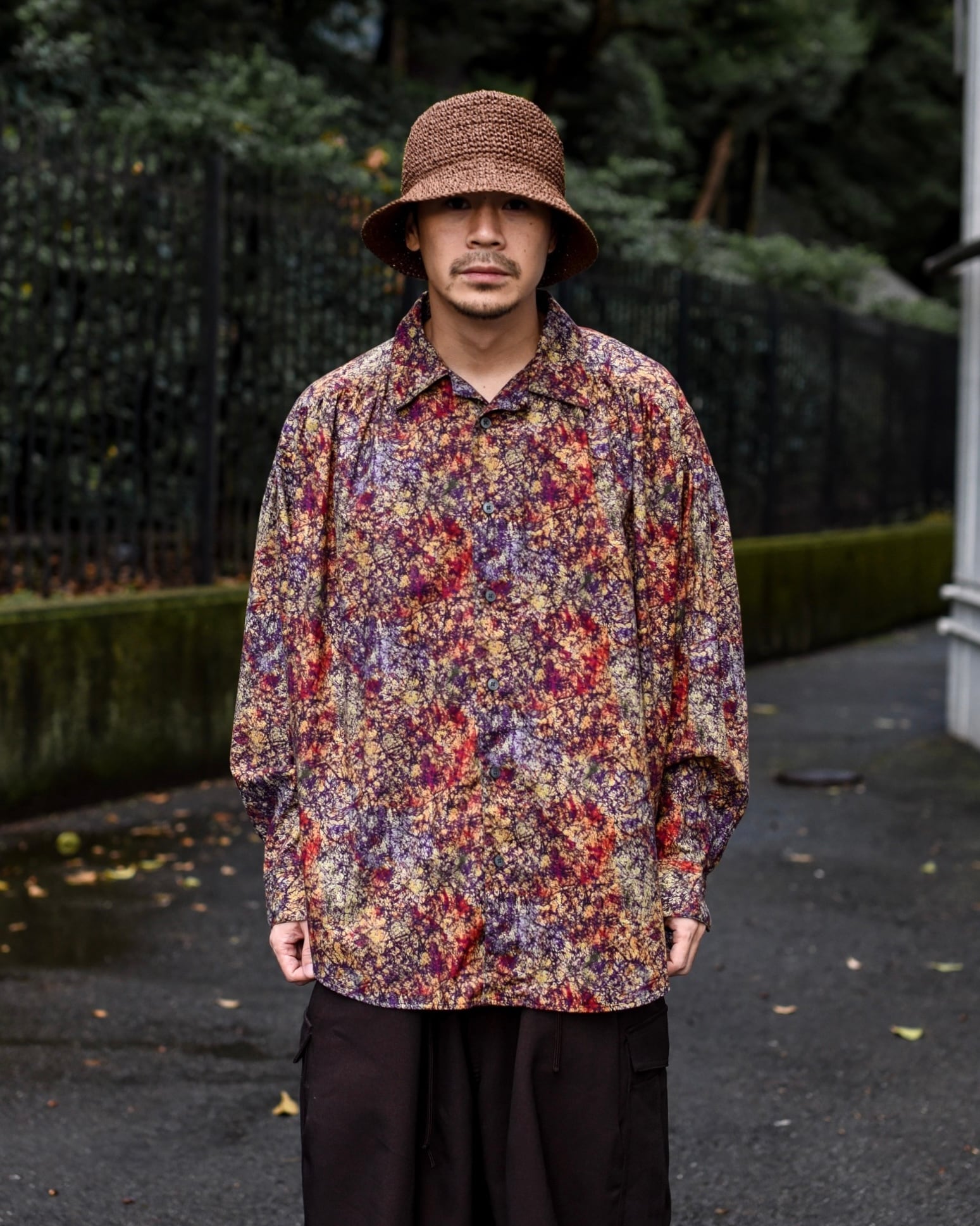 AiE - Patterned Painter Shirt (size-L) ¥18000+tax | KODONA in the