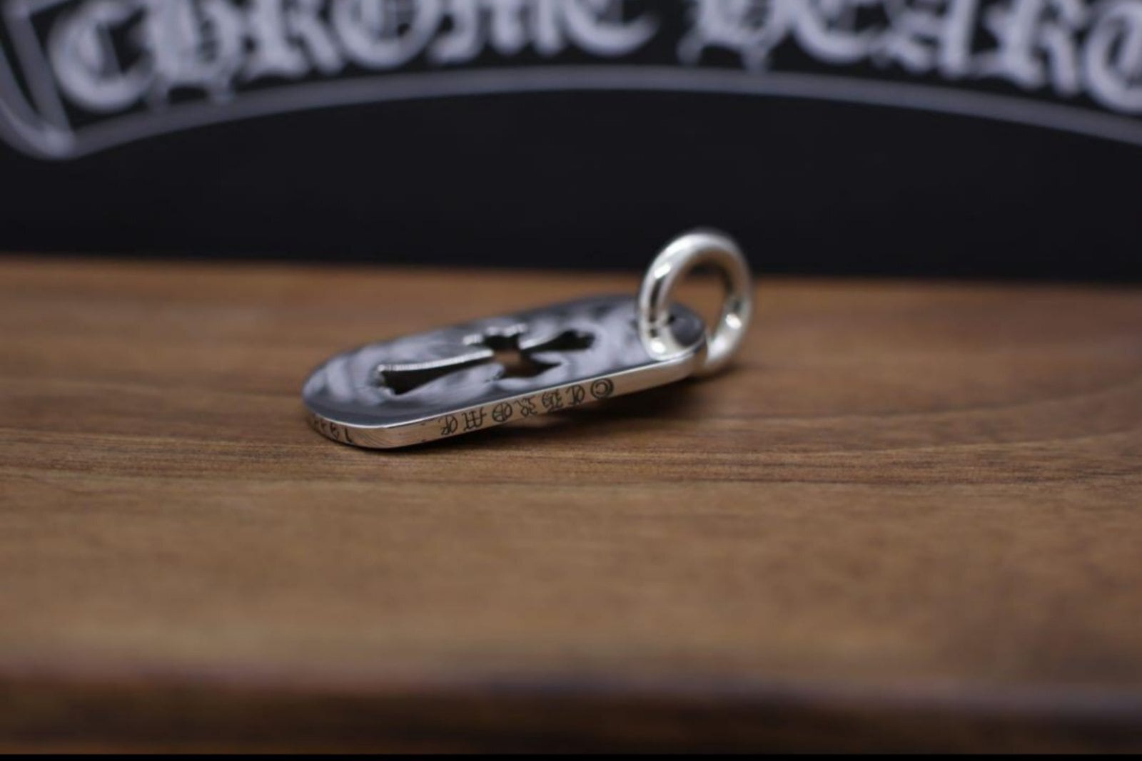 CHROME HEARTS クロムハーツ カットアウトクロス ドッグタグ スモール