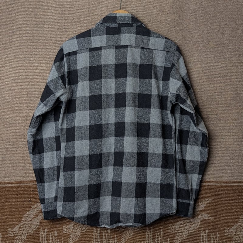 80s～ FIVE BROTHER Flannel Shirt (S) BLACK/GRAY | Wonder Wear