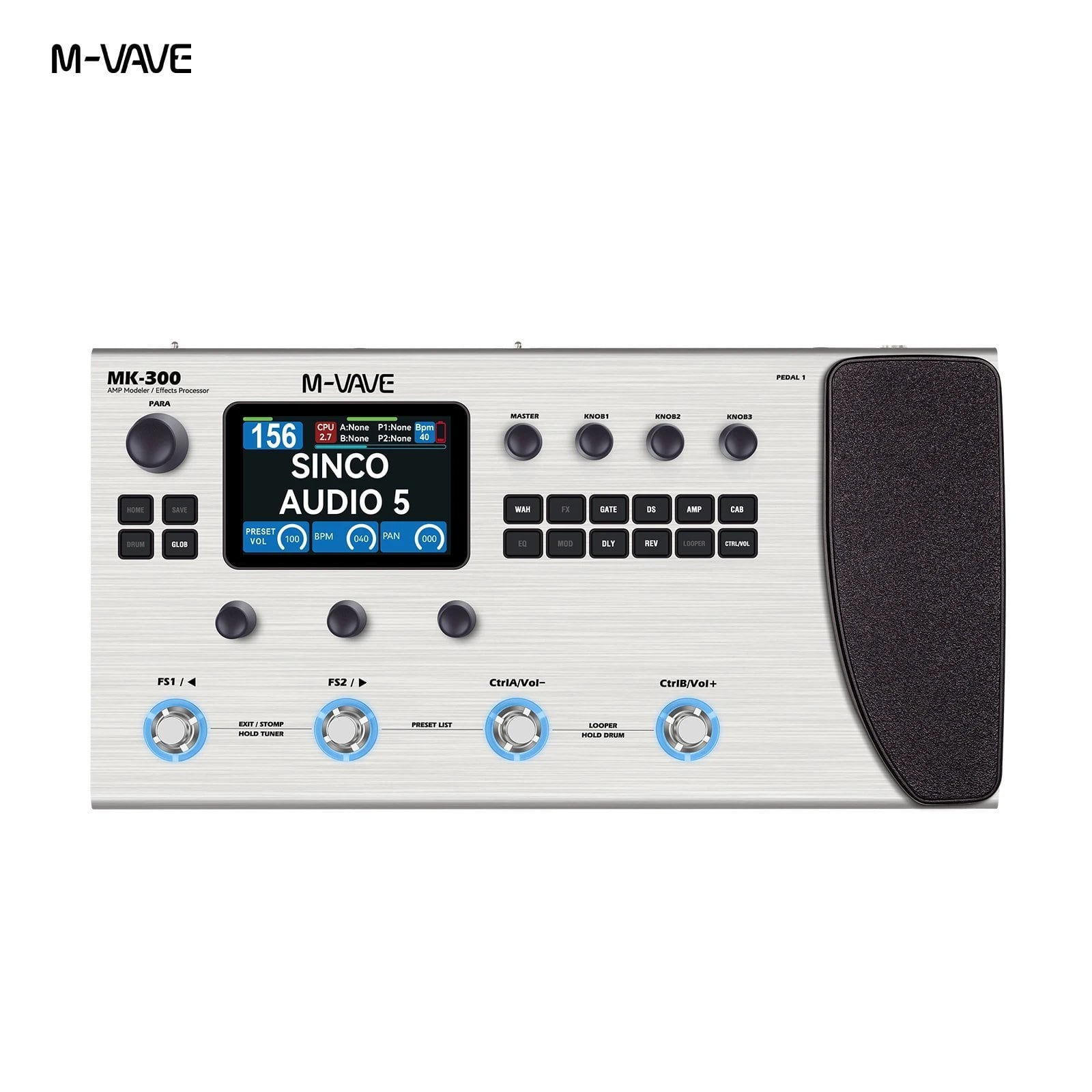 MK300] M-VAVE マルチエフェクトペダル ギターペダル MK300/Blackbox