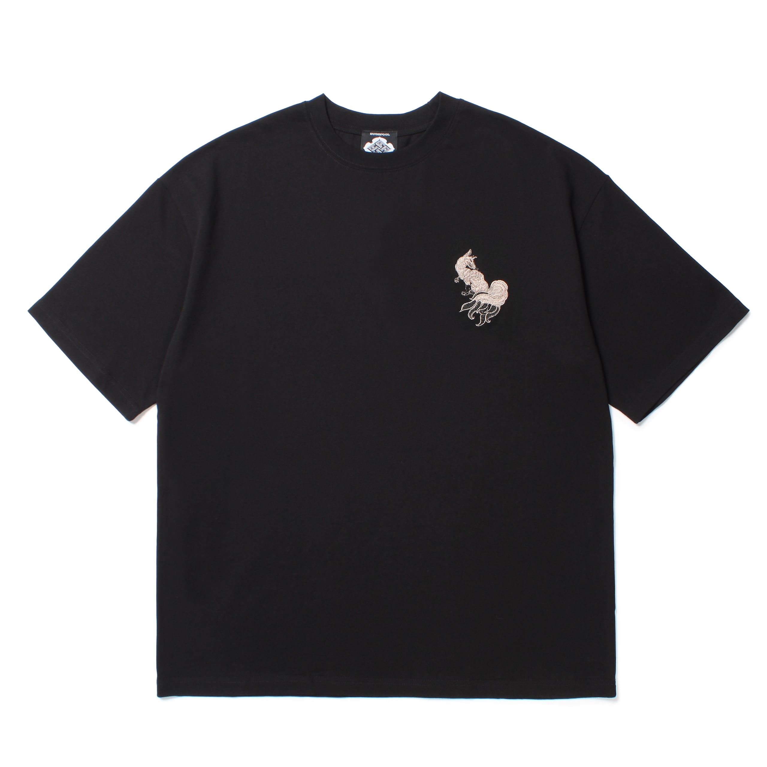 GAKKIN × BUDSPOOL 白墨狐 EMBROIDERY S/S TEE | APHRODITEGANG HOLDINGS