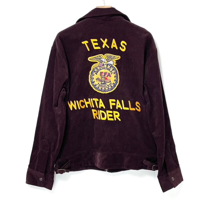 復刻】TEXAS WICHITA FALLS RIDER バーガンディー FFA コーデュロイ