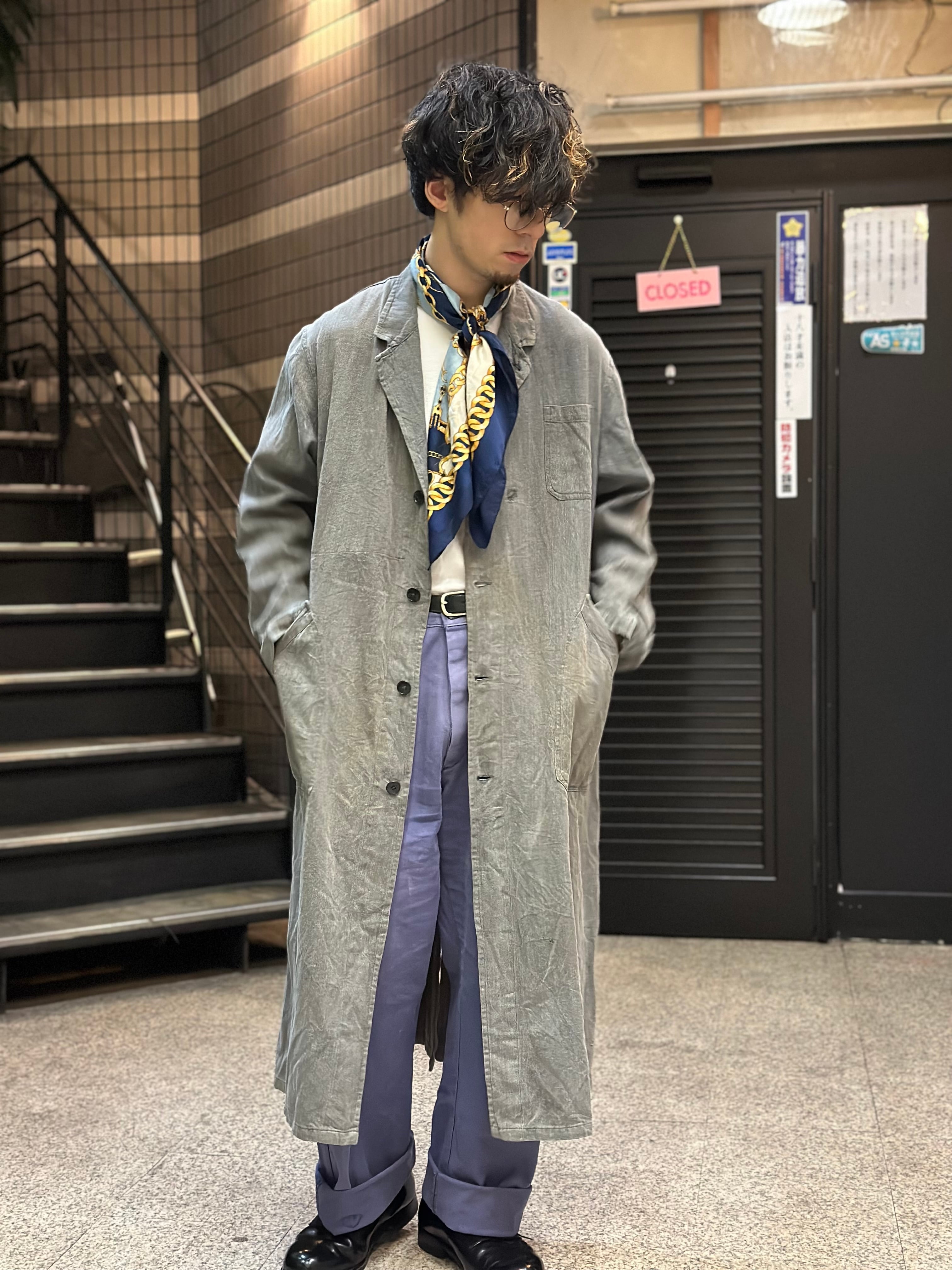 50's〜 HEP Black Chambray Atelier Coat | regnbage