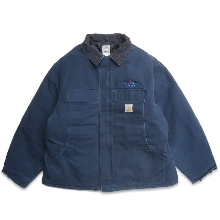 古着 カーハート Carhartt 企業ロゴ 刺繍 ダック トラディショナル