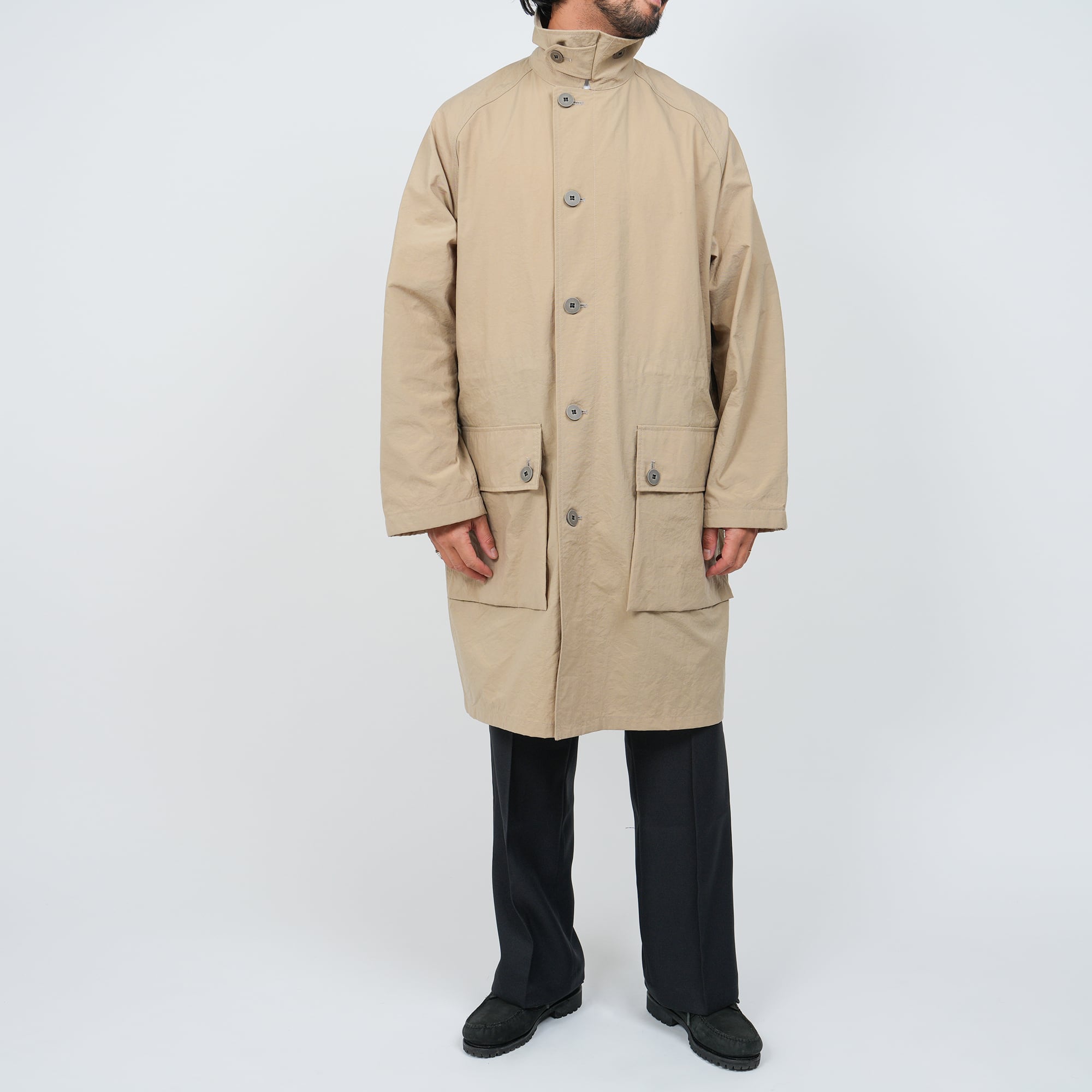 Euro Military Nylon Over Coat (black) | OVY