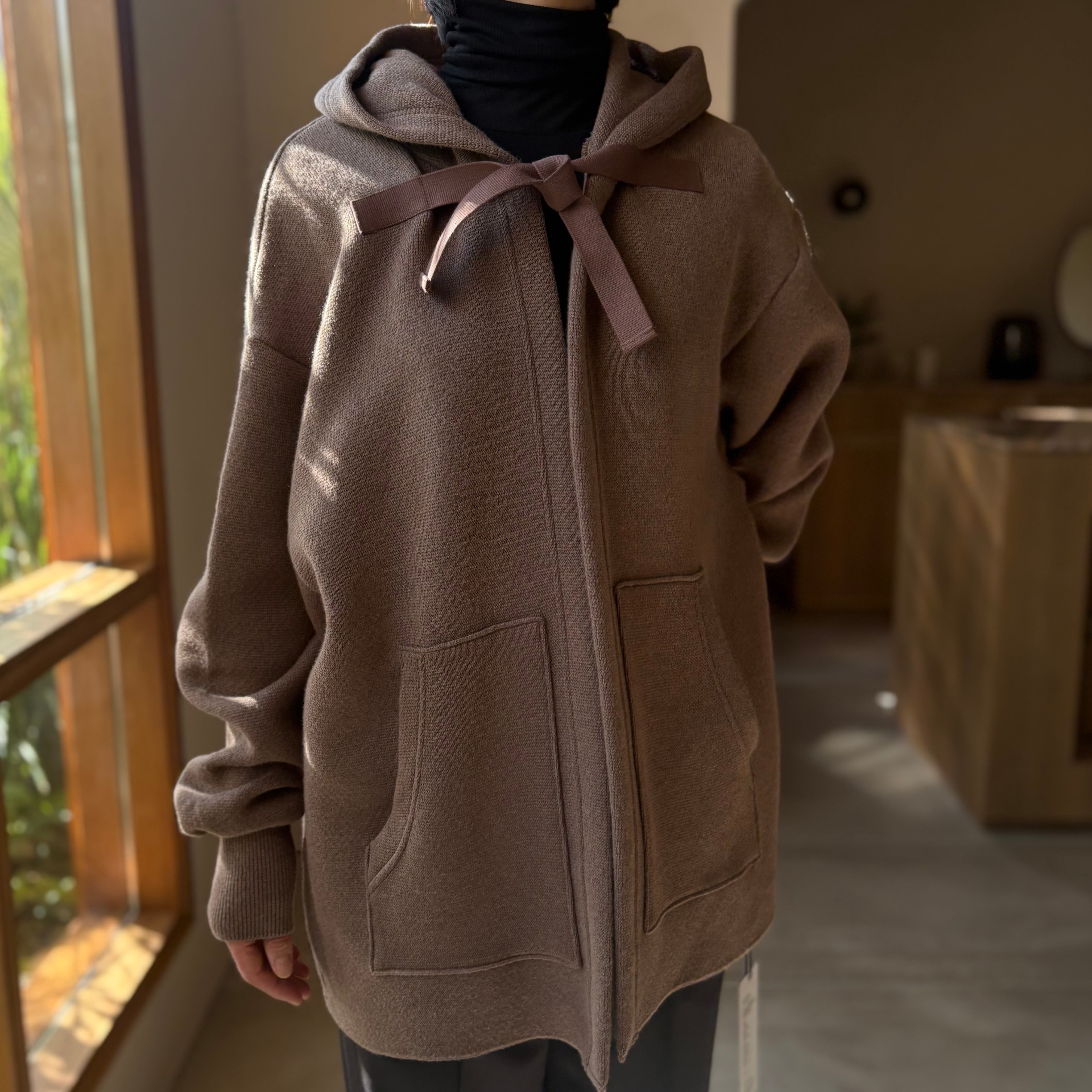 POSTELEGANT | Cotton Cashmere Knit Hoodie | HJ GALLERY