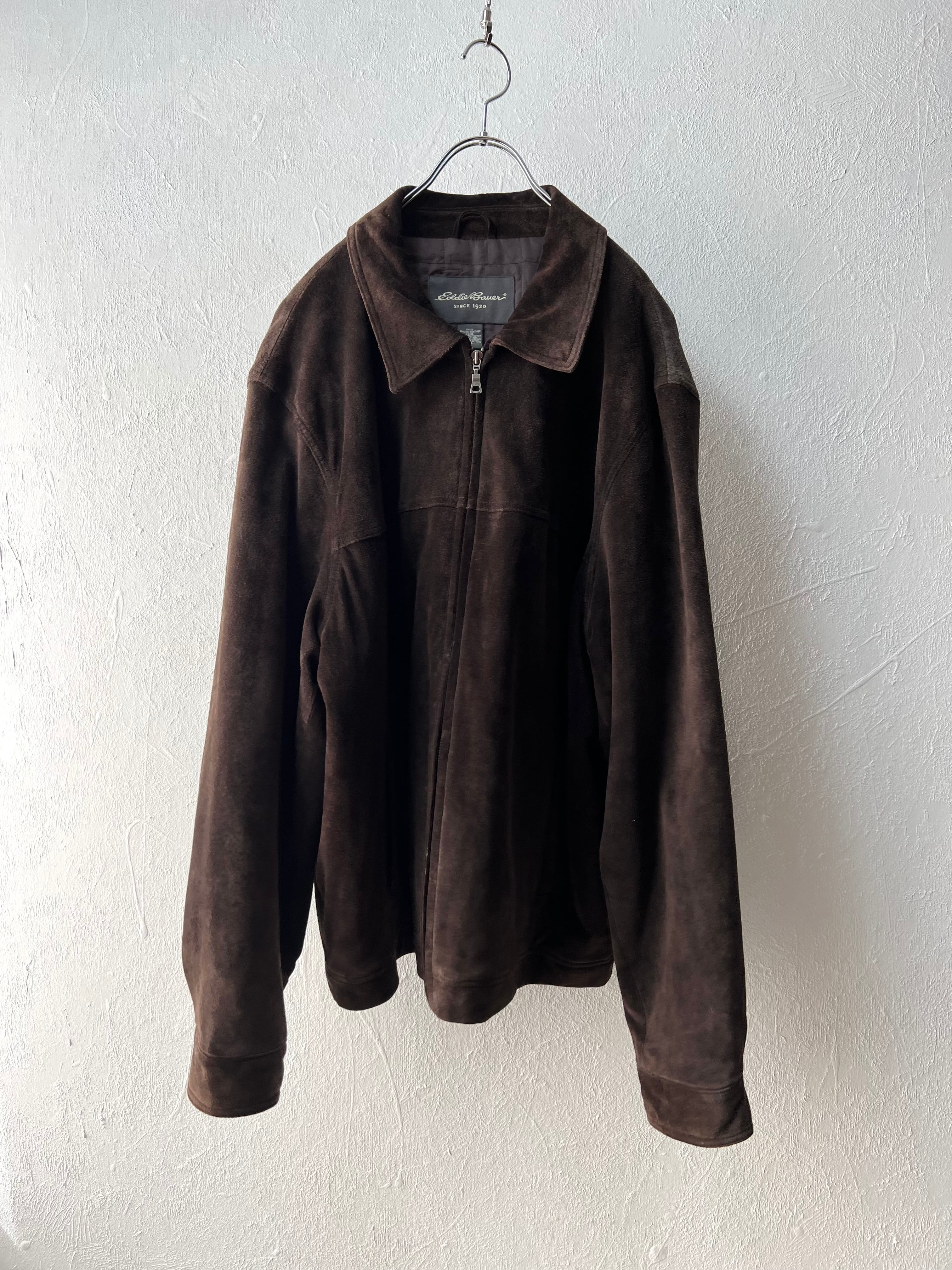 unisex】”Eddie Bauer” suede LEATHER jacket | SISON