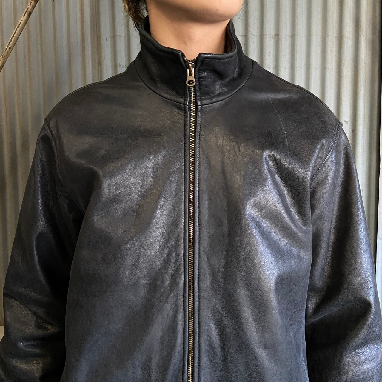 90年代〜 OLD GAP オールドギャップ スタンドカラー シングルレザー