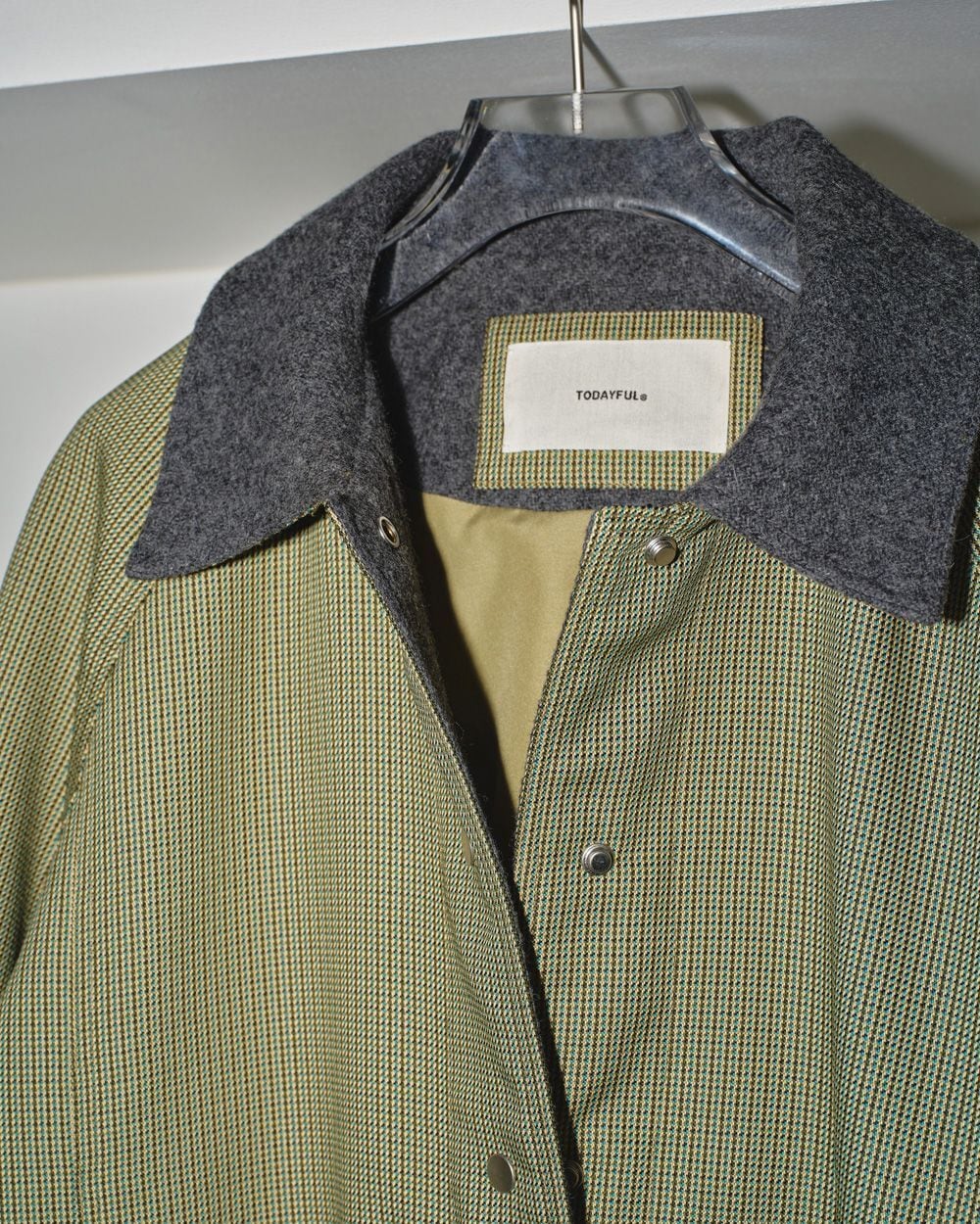 TODAYFUL(トゥデイフル) Houndstooth Raglan Jacket | サウスオレンジ