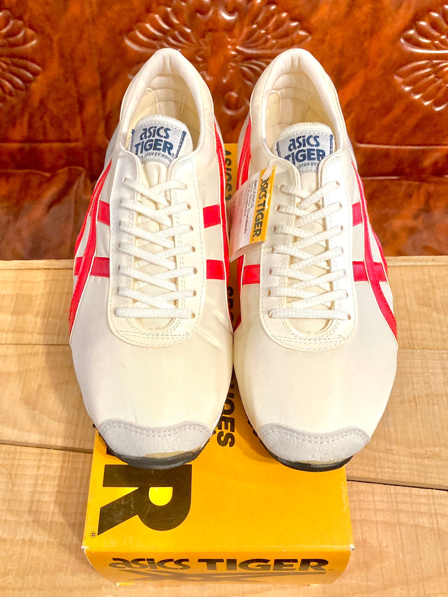 ASICS TIGER（アシックス タイガー） マラソン310 白/赤 26cm 90s 235