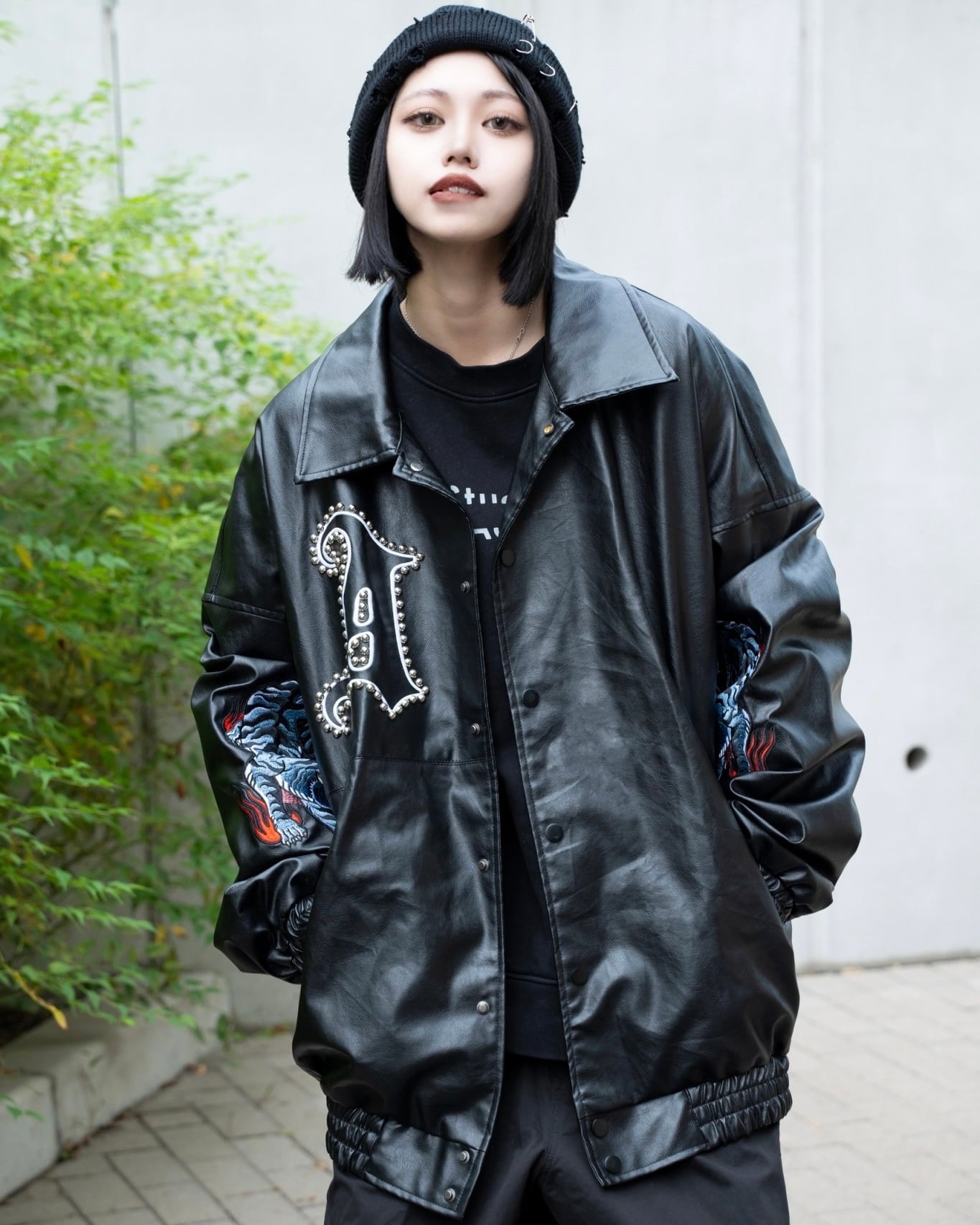 Tiger Leather jacket | チュウカタベタイ