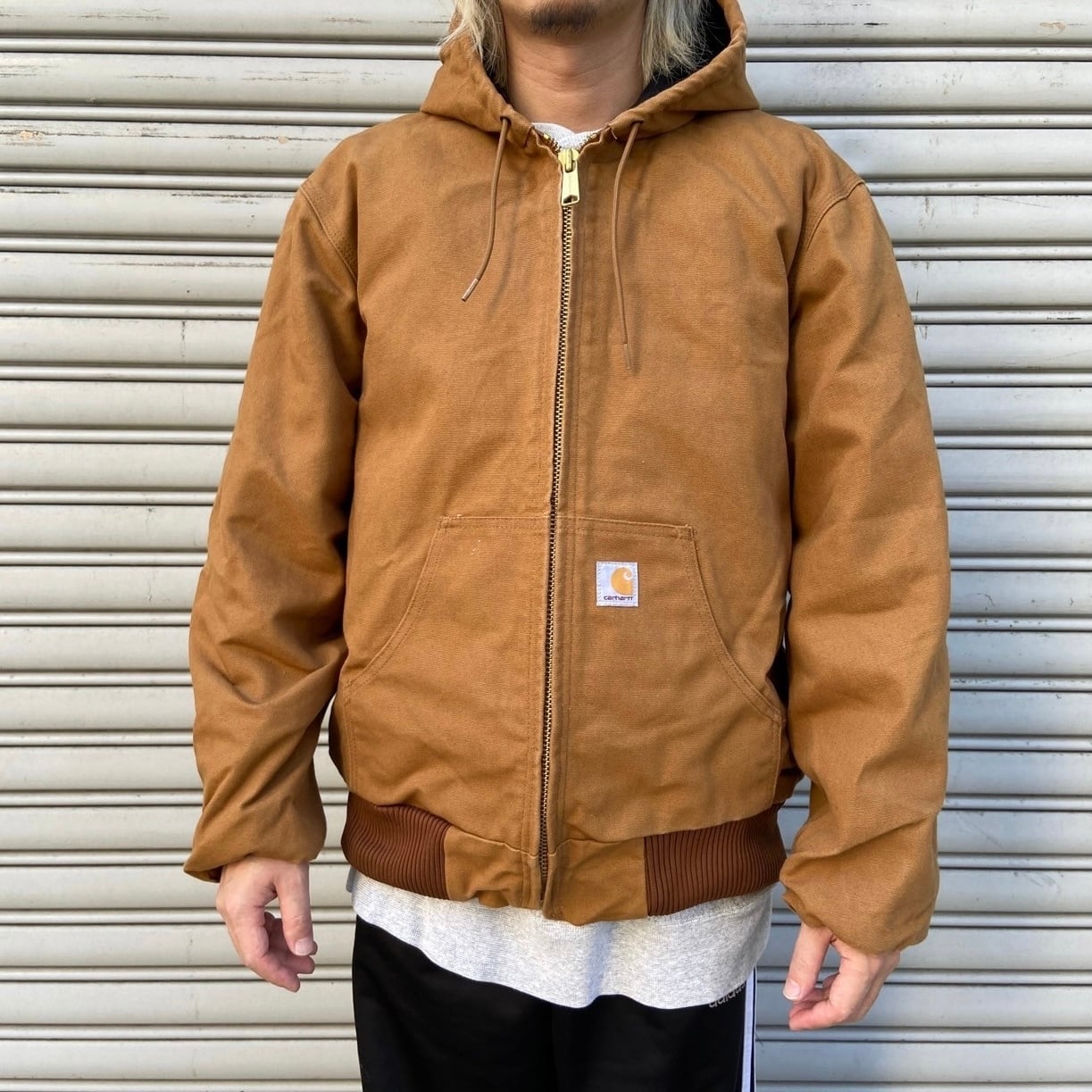 carhartt USA カーハート アクティブジャケット ダック ブラウン M