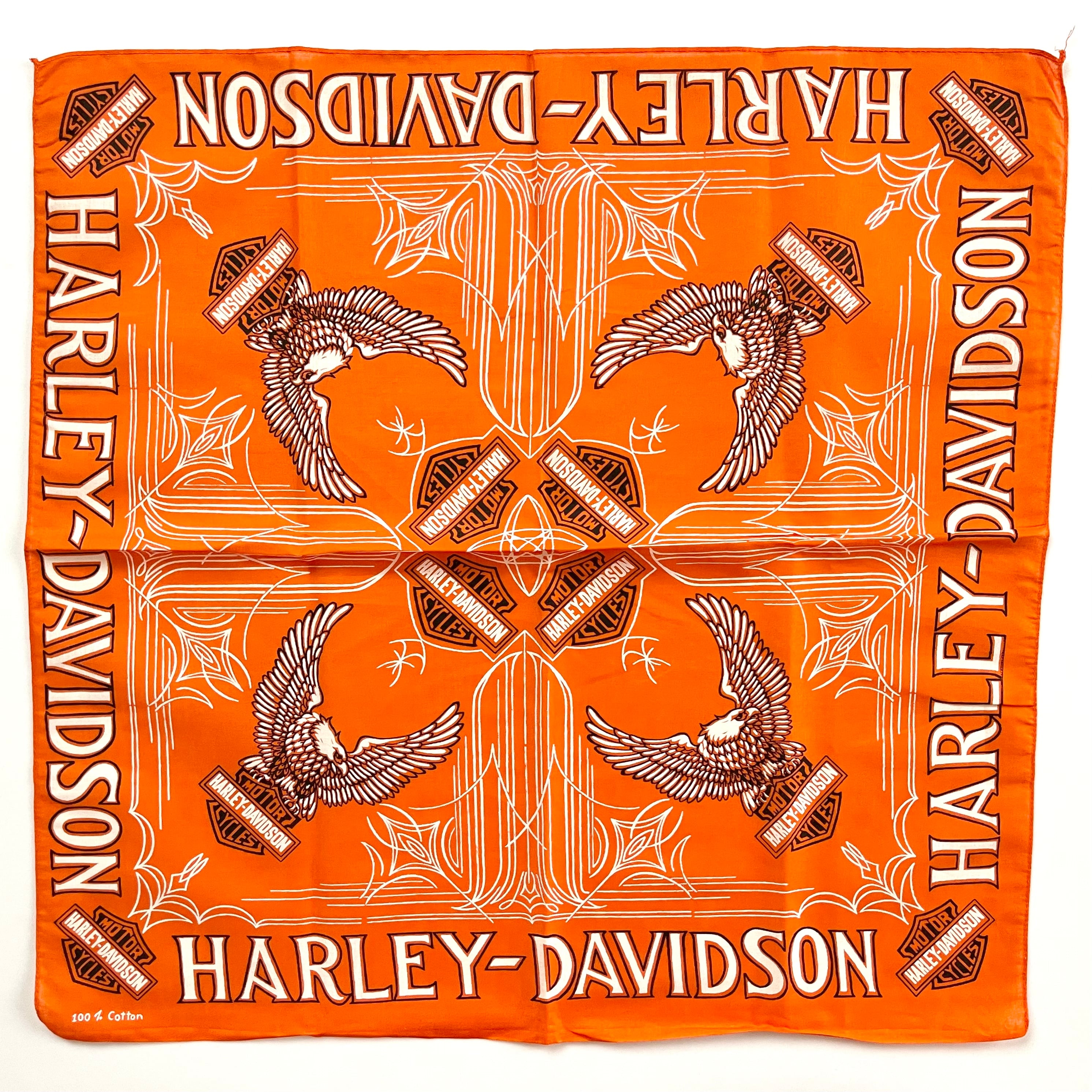 Deadstock】70s Harley Davidson ヴィンテージ バンダナ ビンテージ
