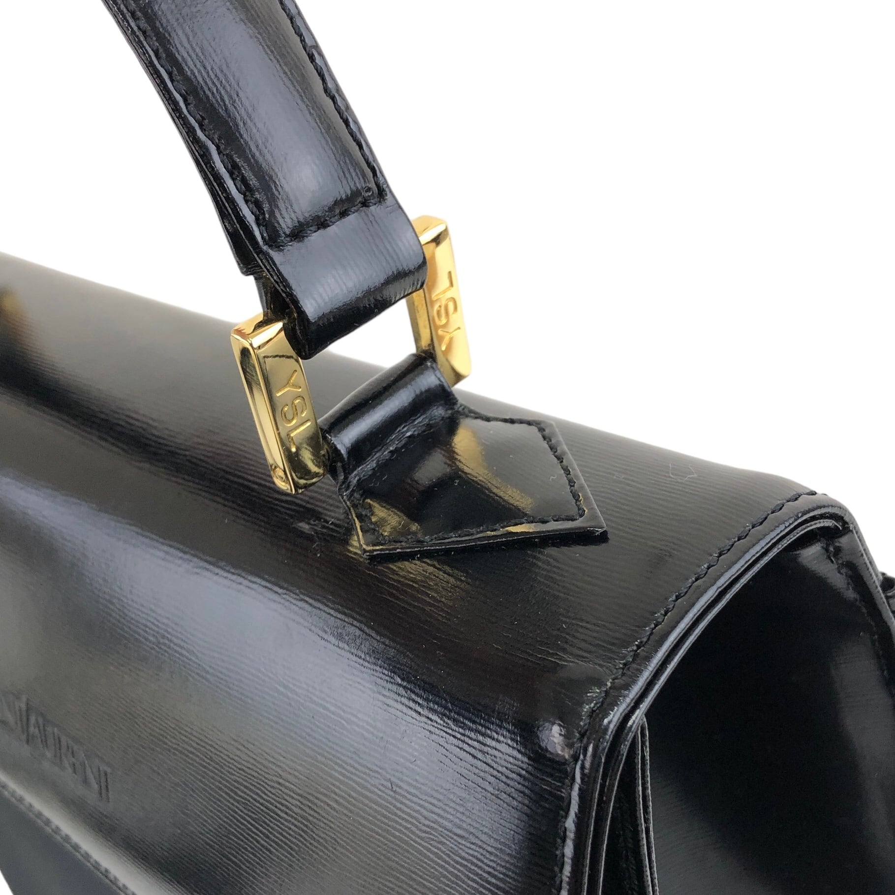 Yves Saint Laurent イヴ・サンローラン YSLロゴ エナメル 2way