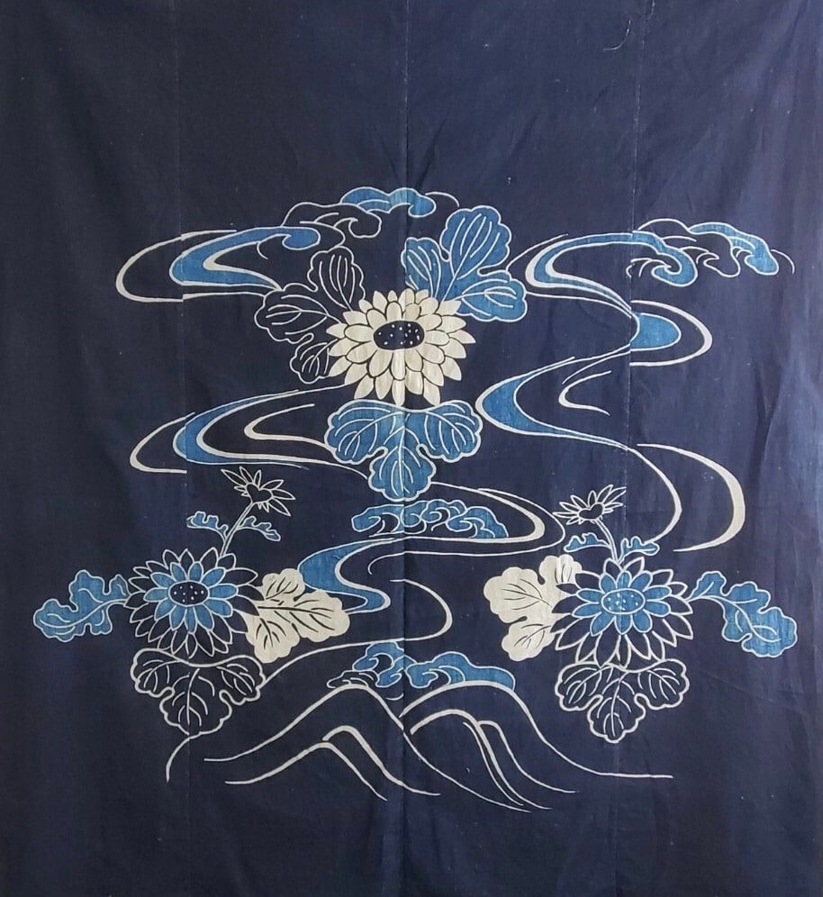 河内木綿 筒描き 4幅 | アンティーク雑貨・家具・骨董品