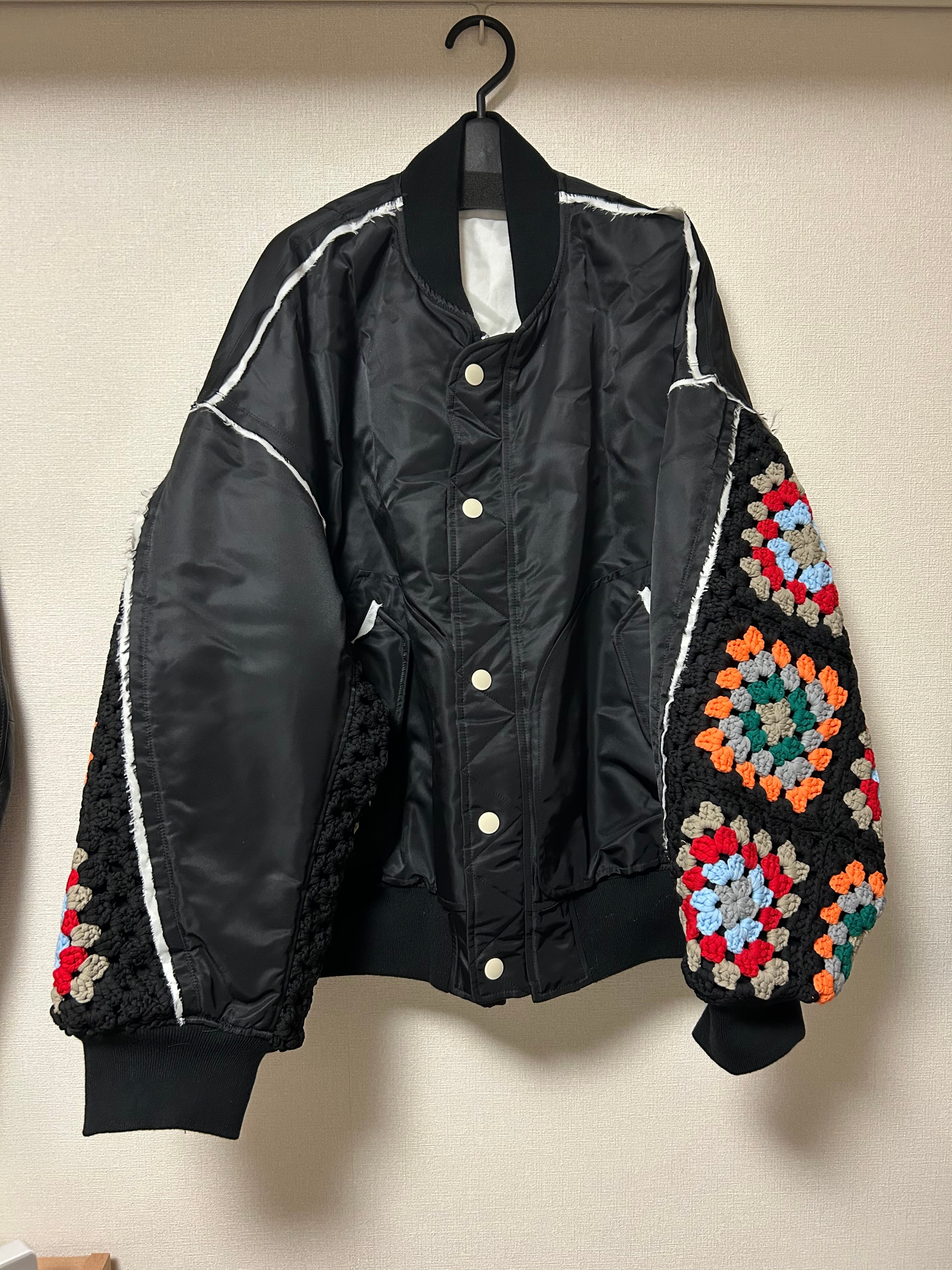 Sasquatchfabrix.】x blackmeans BATTLE LEATHER JACKET BLACK | delhezi