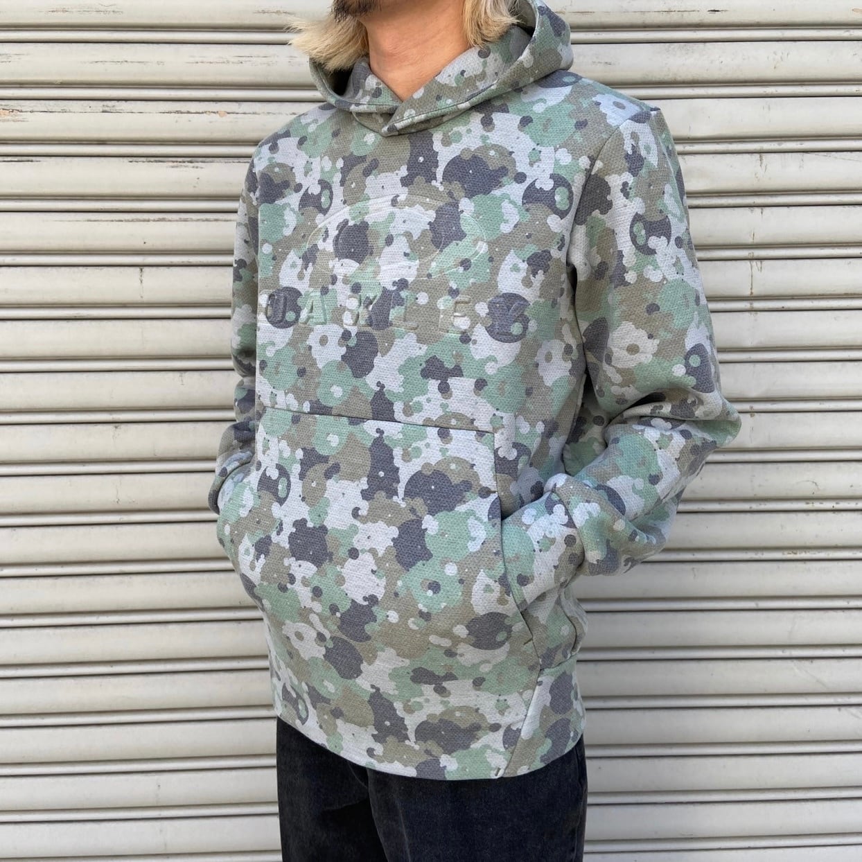 OAKLEY オークリー カモフラージュ柄スウェットパーカー フーディ 迷彩
