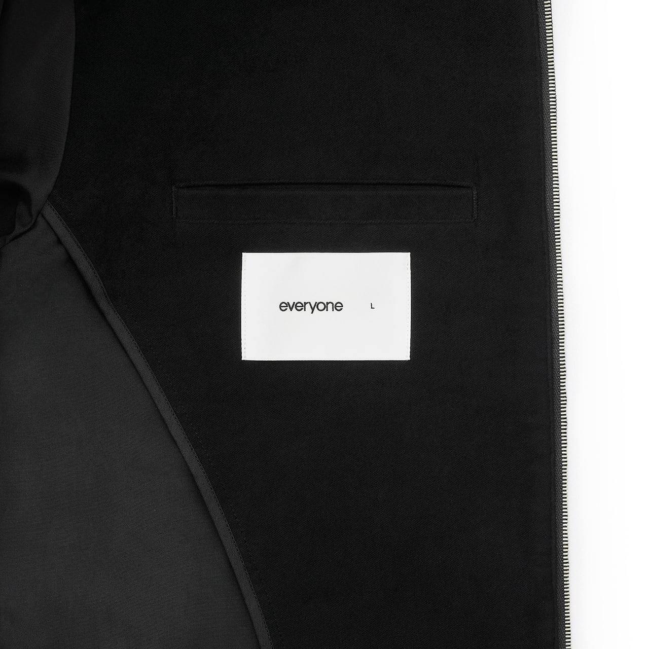 everyone cotton moleskin work jacket (BLACK) | everyone