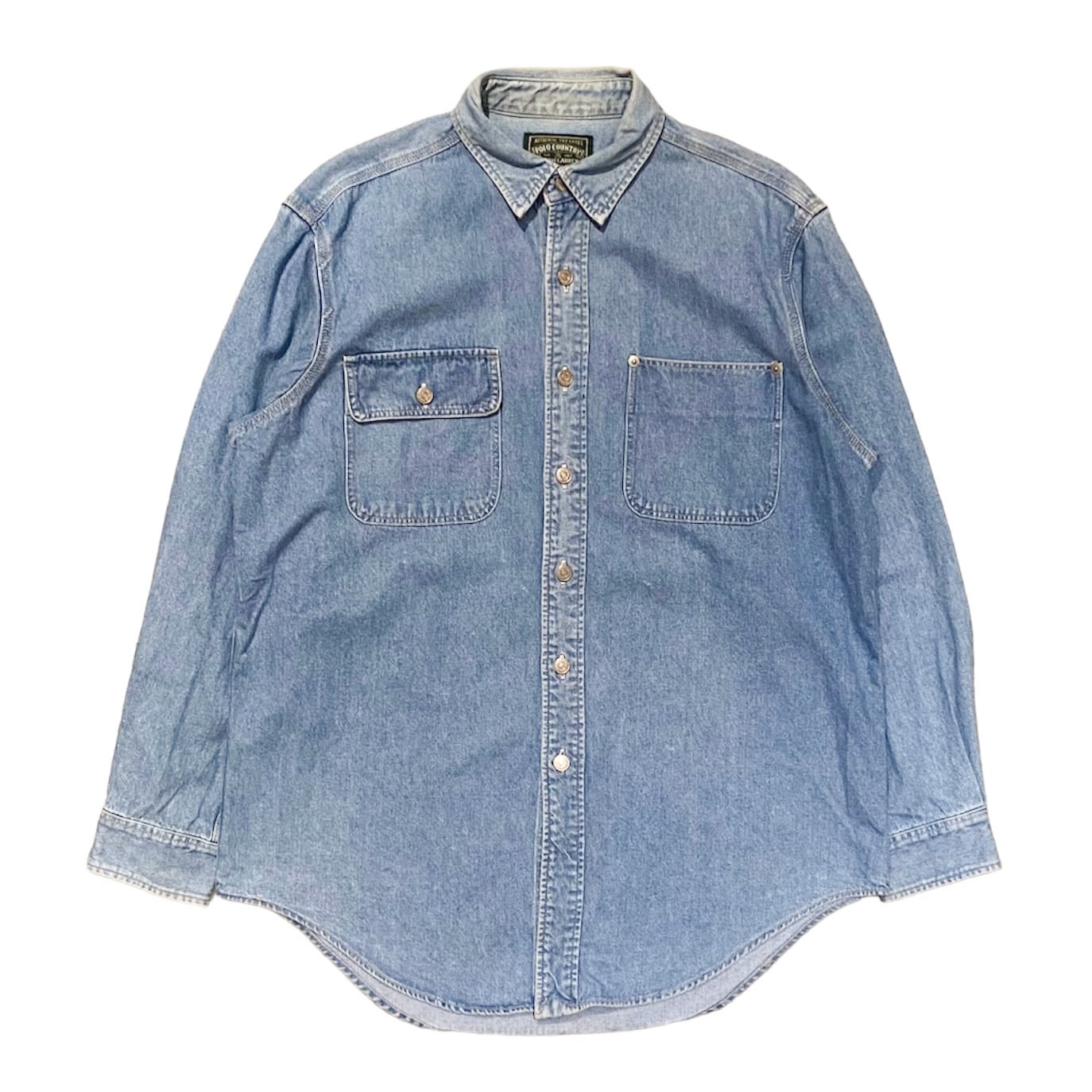 90s POLO COUNTRY RALPH LAUREN Denim Shirt L / ラルフローレン ポロ