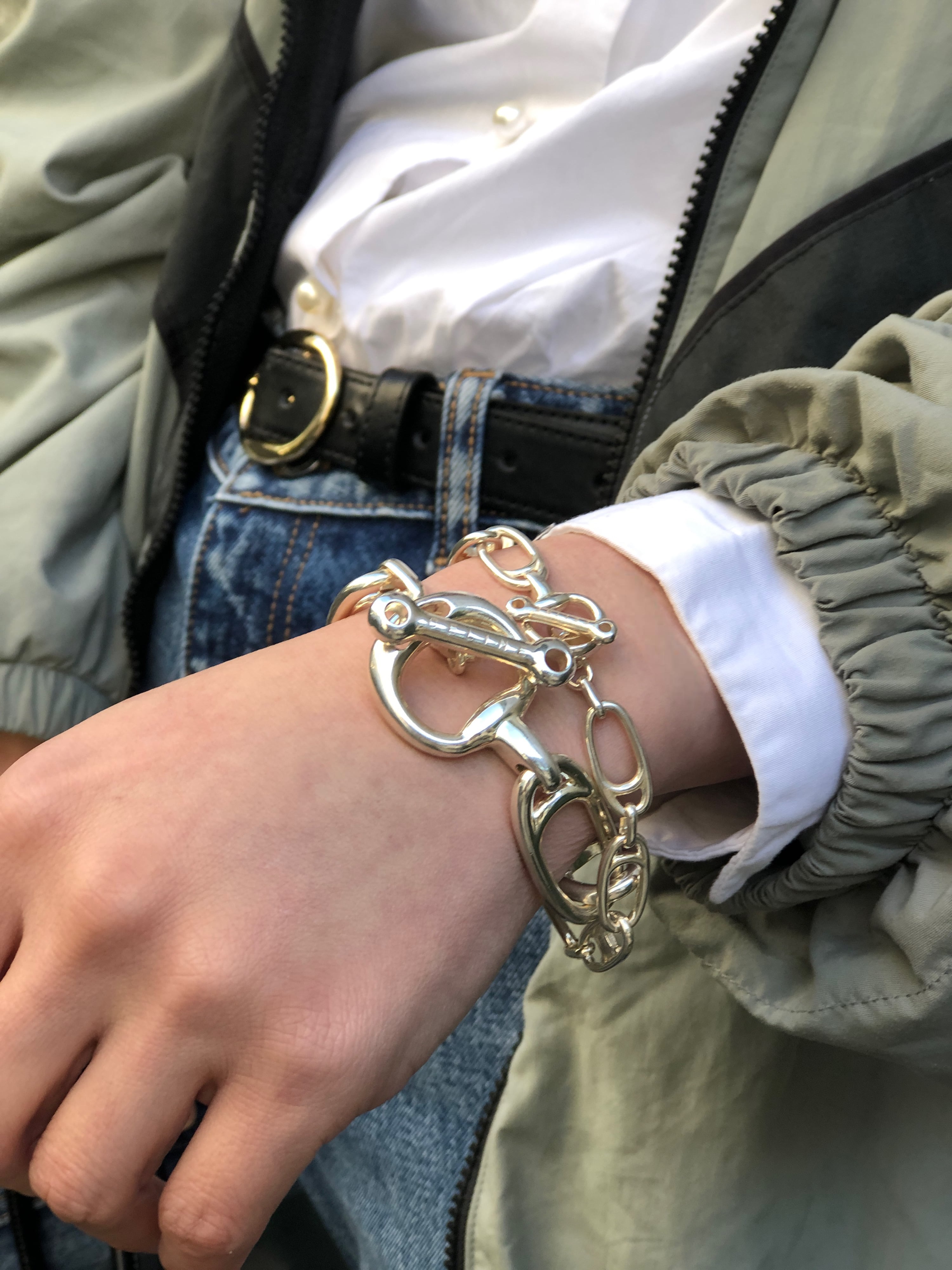 CELINE セリーヌ ブレスレット シルバー トリオンフ SILVER925 vintage