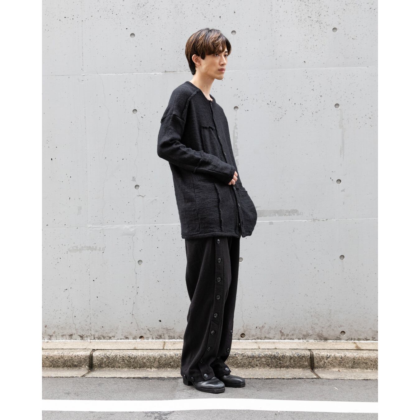 KLASICA] (クラシカ) 24F-CDG-F36 Patch Worked Loose Cardigan