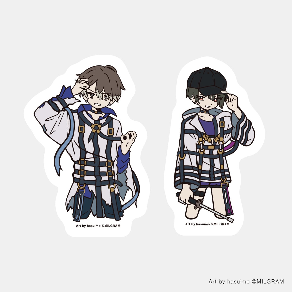 MILGRAM】ミコト＆コトコ 第二審ステッカーセット | OTOIRO ONLINE STORE