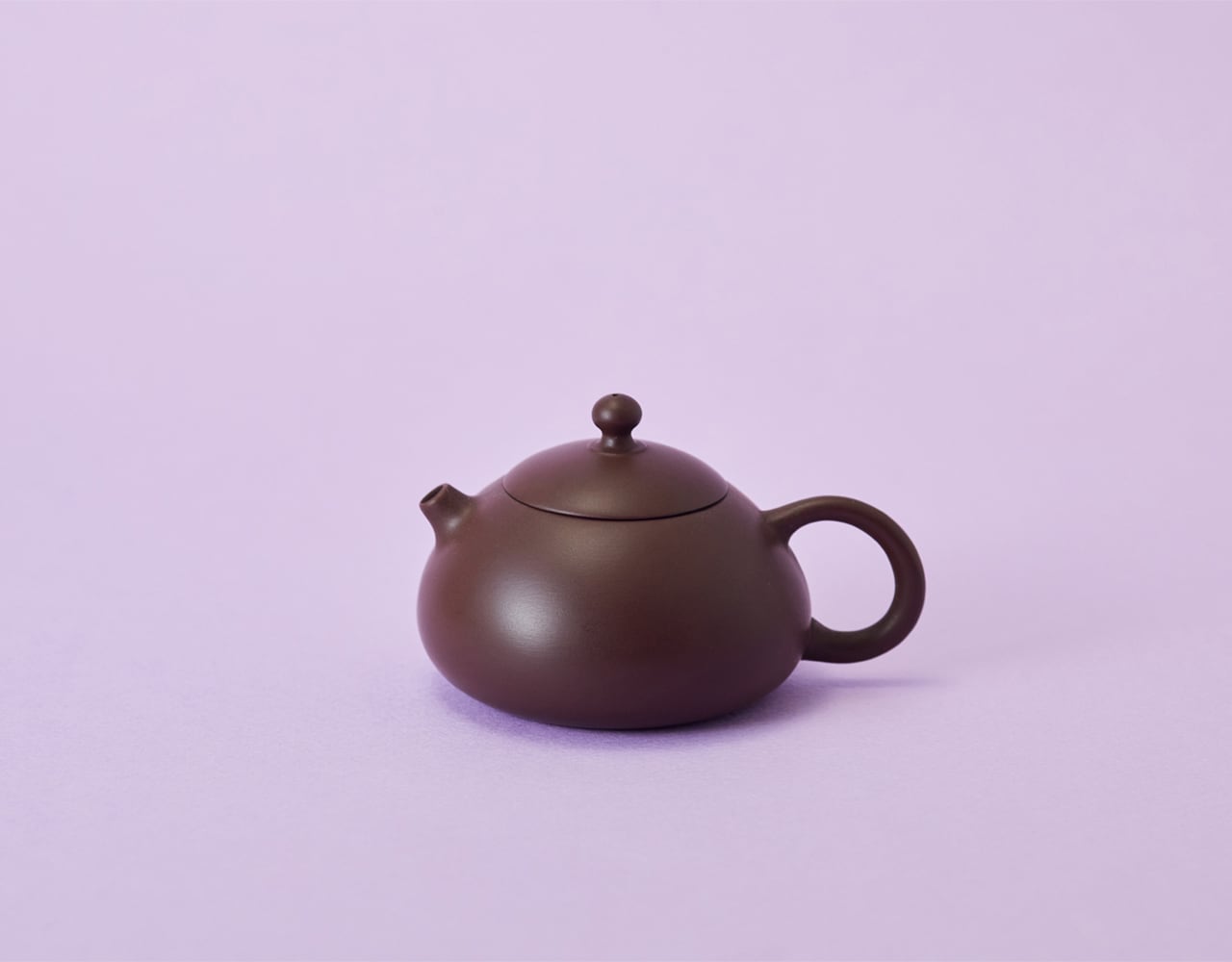 陶器 茶壷「扁西施」こげ茶 | 茶嘉葉