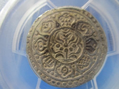 中国チベット 1タンカ銀貨☆1880年～1894年／準未使用・極美品
