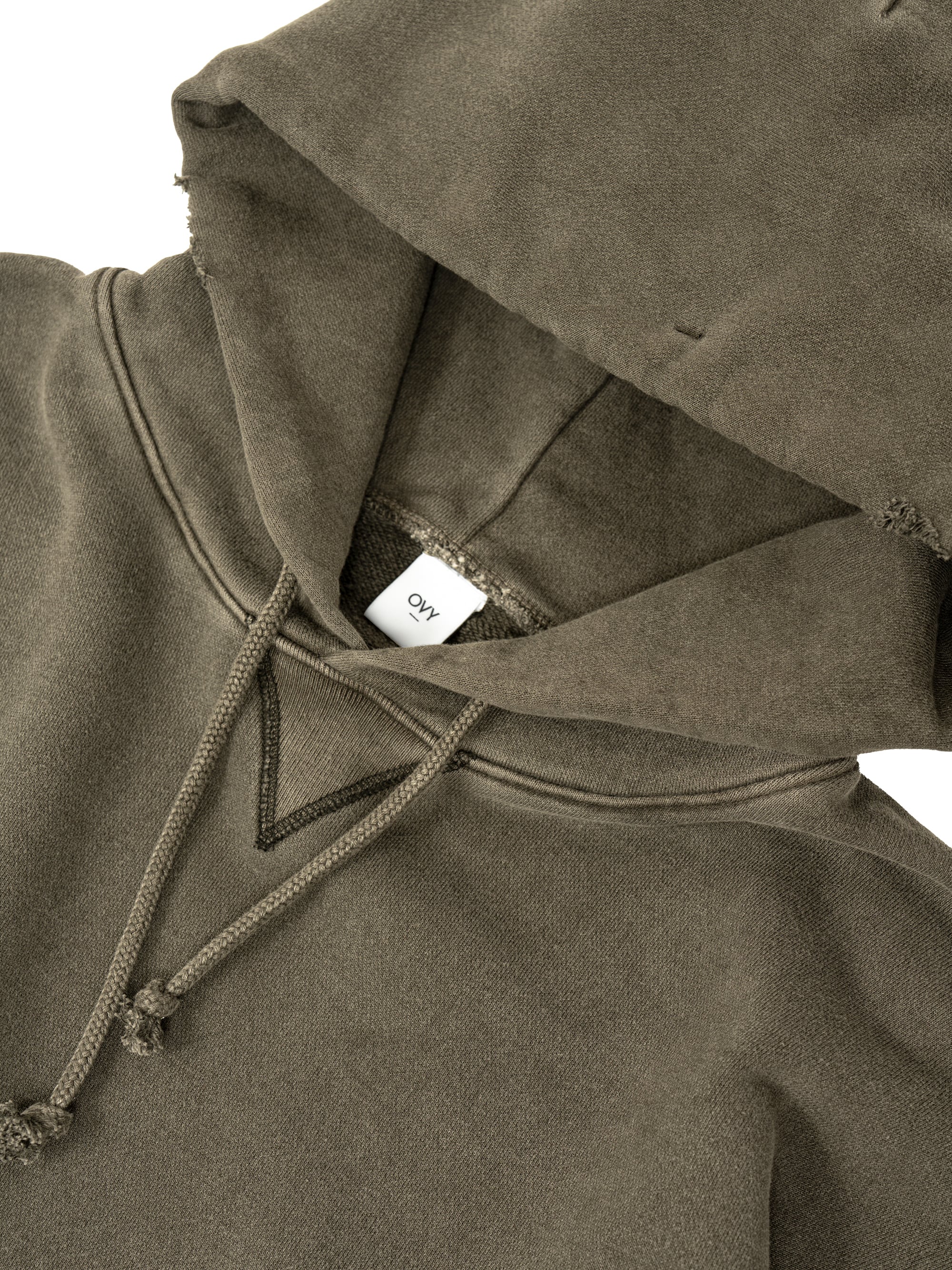 Pigment Damage Processing P/O Hoodie (brown) | OVY