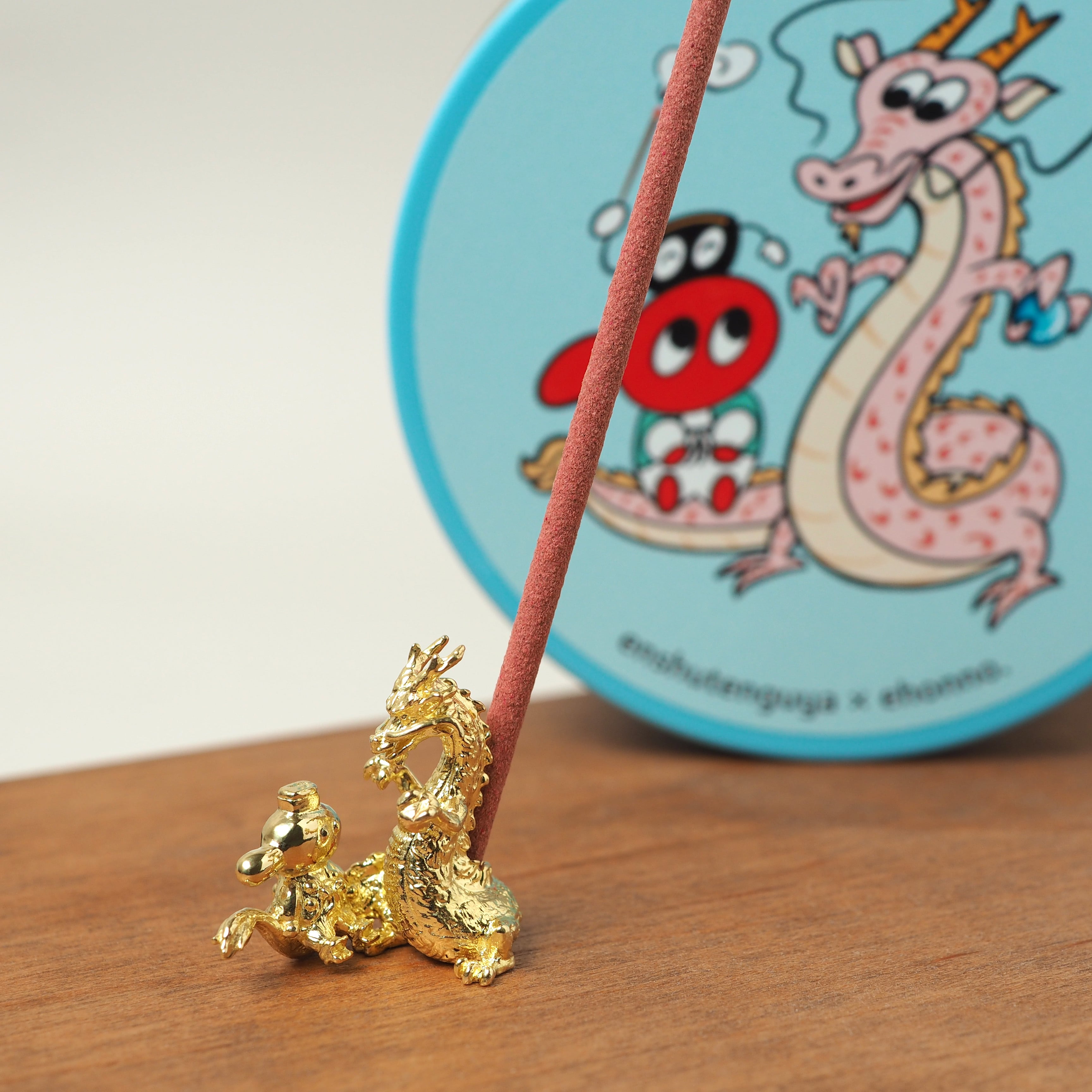 辰と天狗の香立て（真鍮製・縦1.5cm×横2.2cm） | 天狗屋オンライン