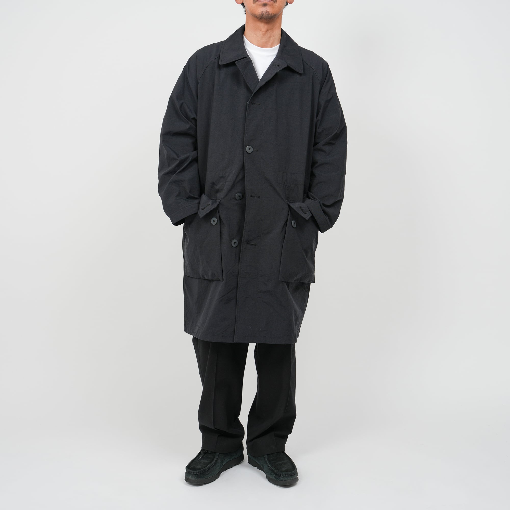 Euro Military Nylon Over Coat (black) | OVY