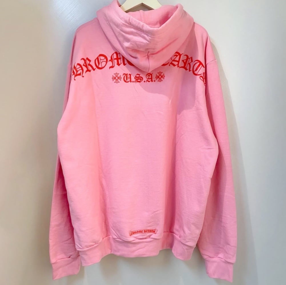 CHROME HEARTS クロムハーツ フーディー Pink Hoodie パーカー