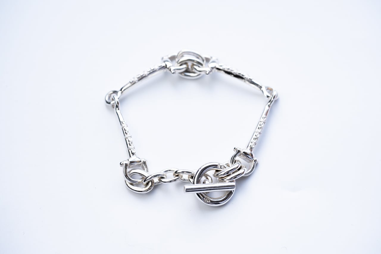 BN-083 Horse bit bracelet (elongated) | WAKAN SILVER SMITH online