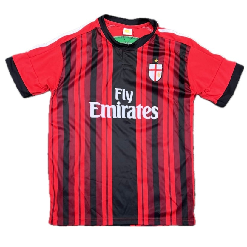 Fly Emirates ACミラン 半袖 サッカーTシャツ ユニホーム 刺繍